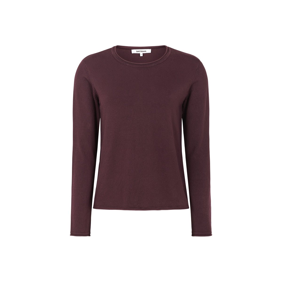 Oberteil SRMarla O-neck Knit Roll Edge