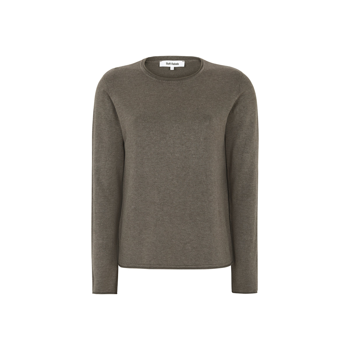 Oberteil SRMarla O-neck Knit Roll Edge