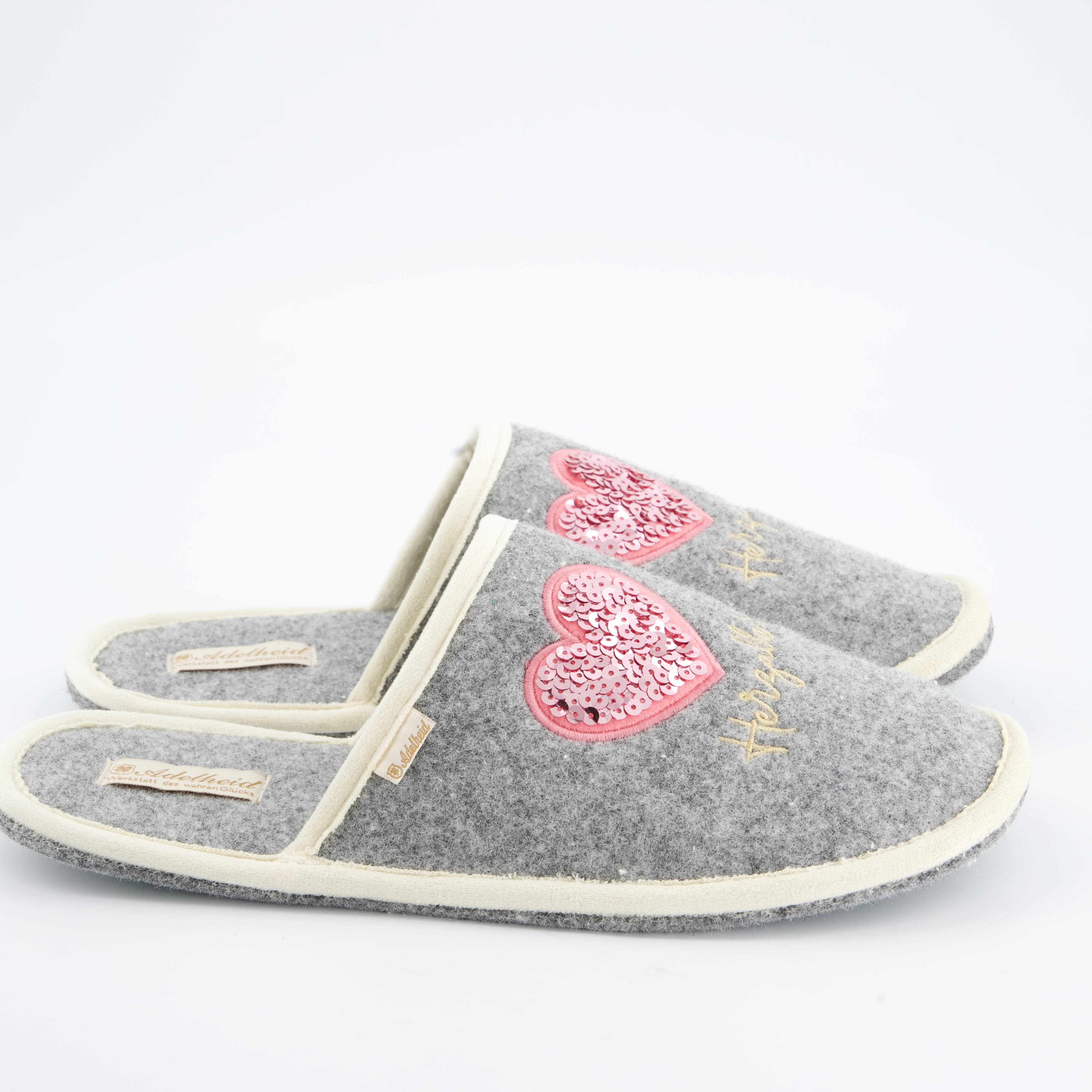 ADELHEID Damenschuhe - Hausschuhe Hausschuhe Herzallerliebst