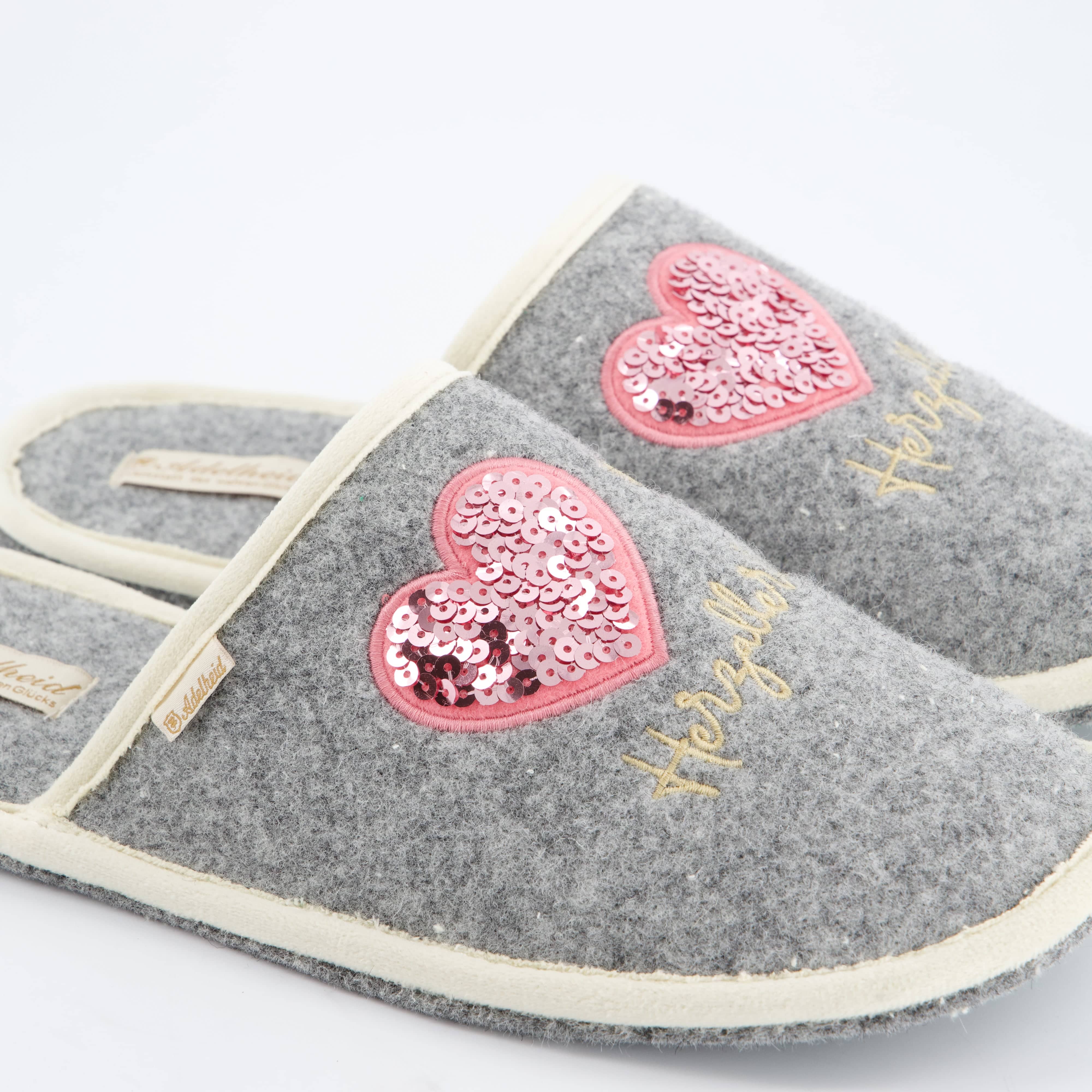 ADELHEID Damenschuhe - Hausschuhe Hausschuhe Herzallerliebst