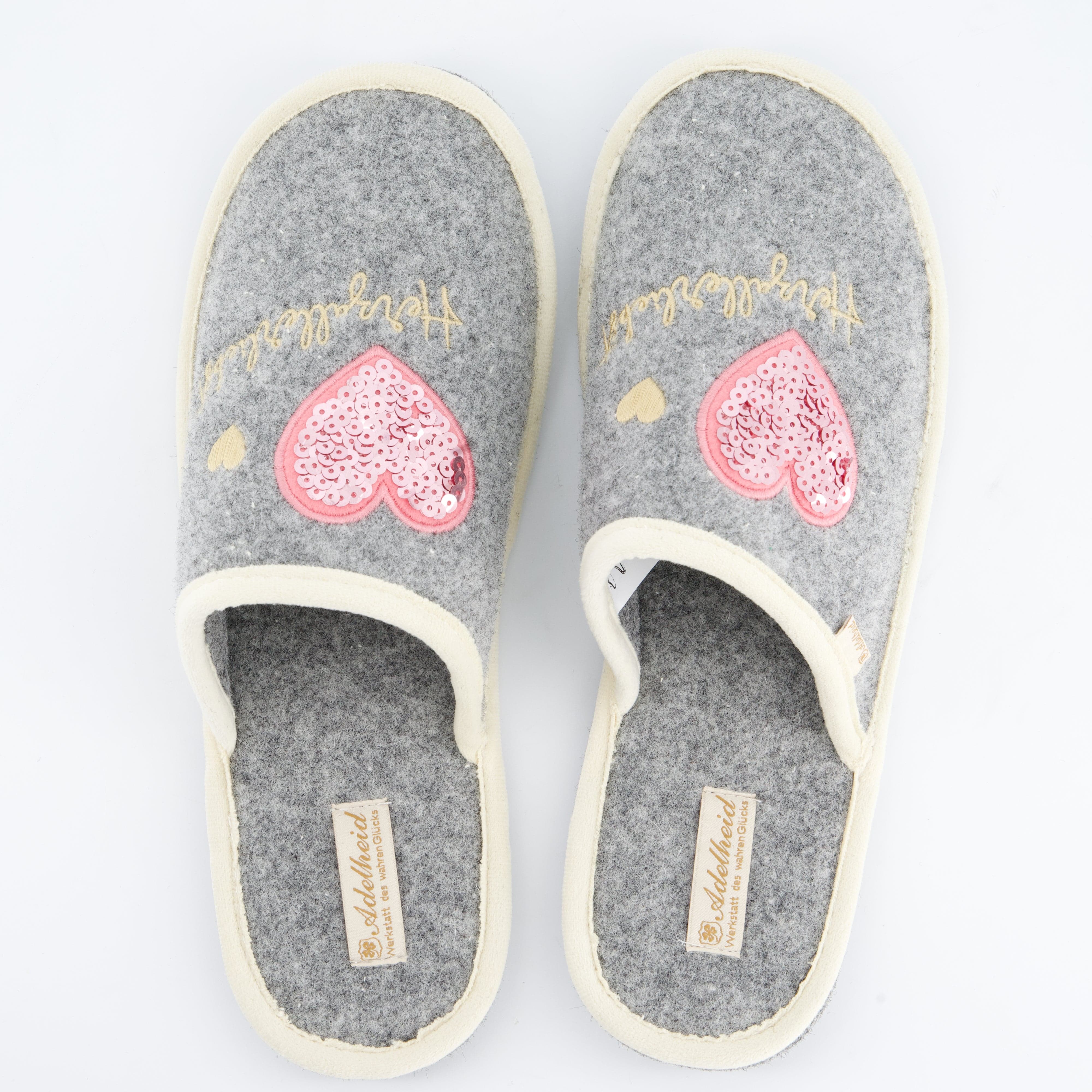 ADELHEID Damenschuhe - Hausschuhe Hausschuhe Herzallerliebst