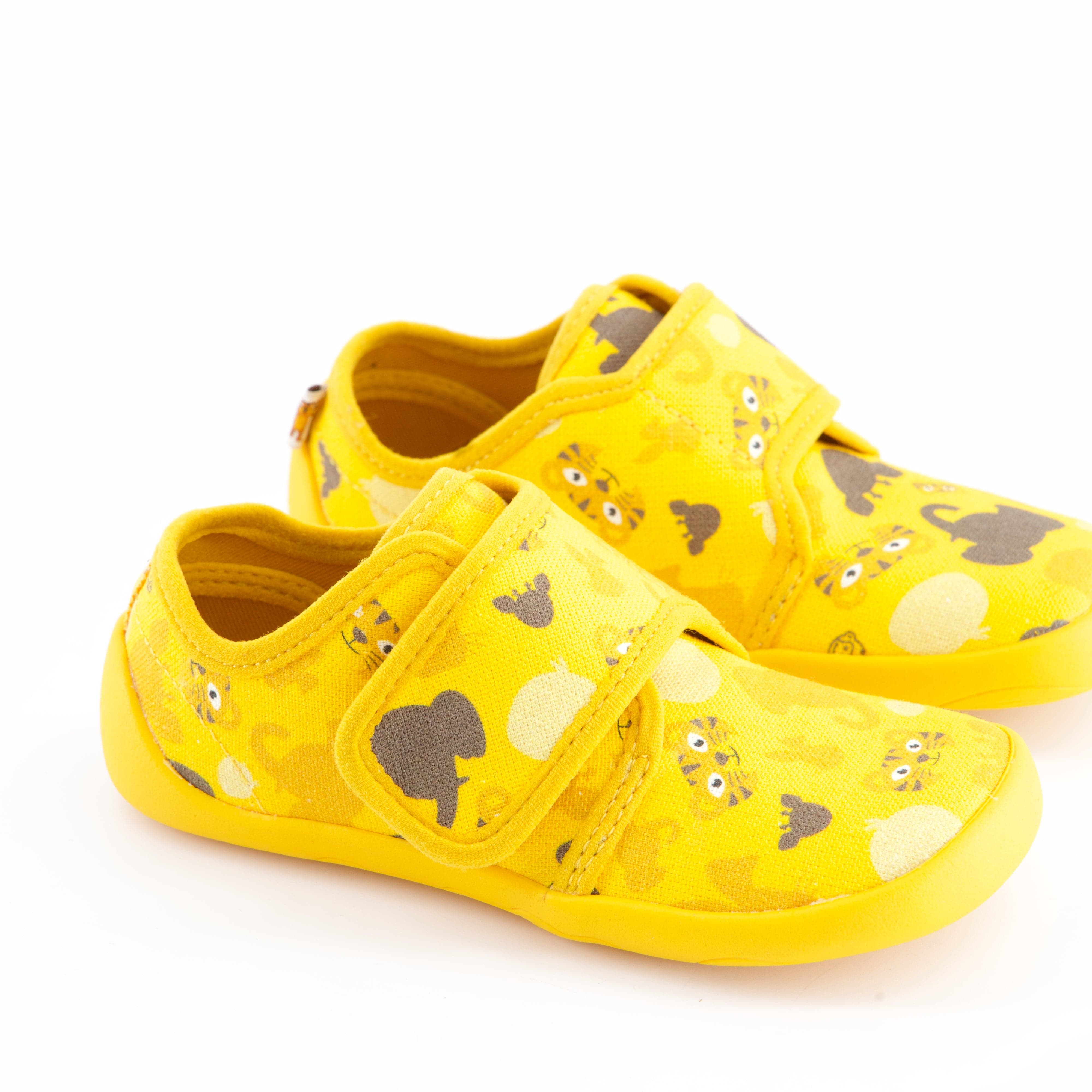 Affenzahn Burschenschuhe - Hausschuh Hausschuh Baumwolle Molly Tiger
