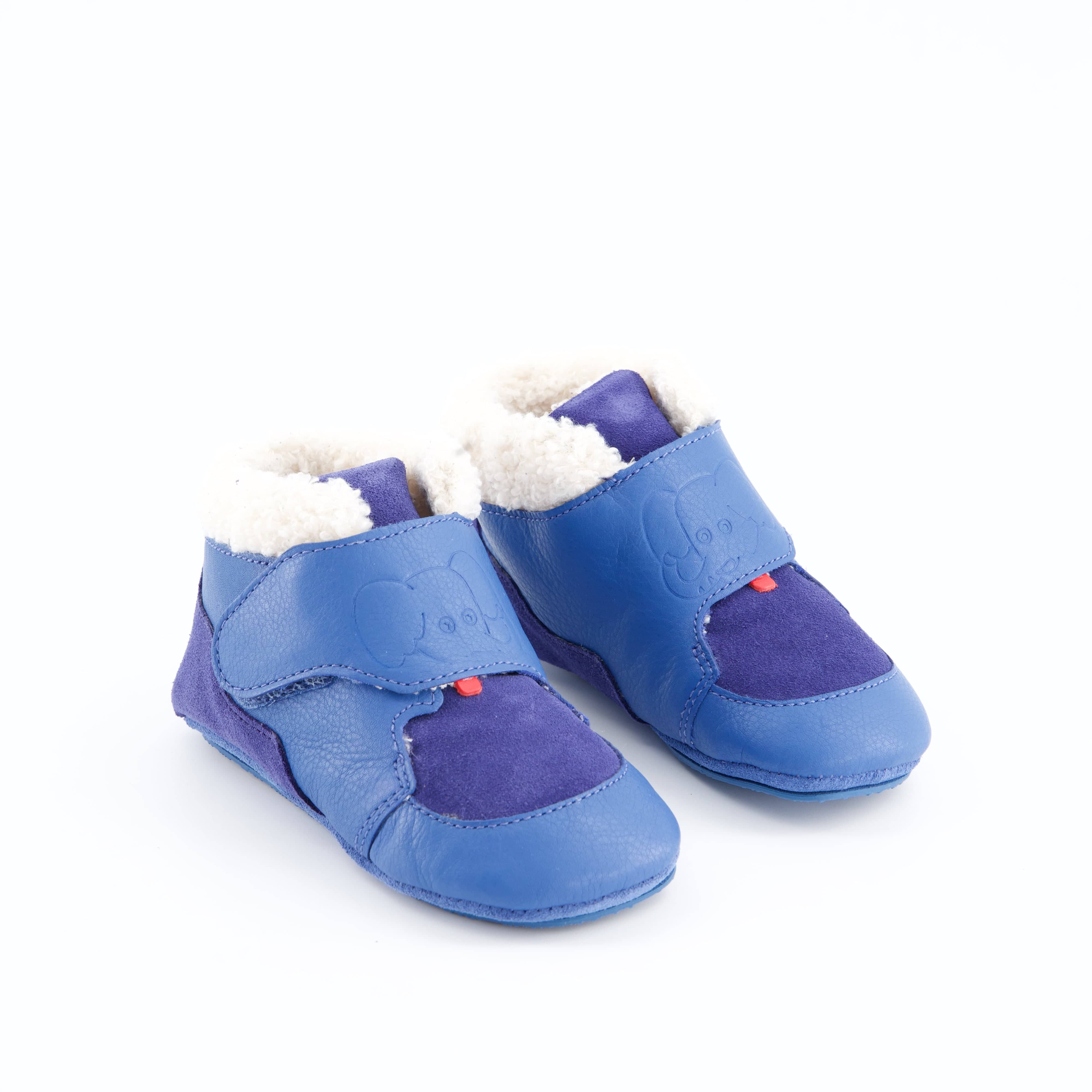 Affenzahn Burschenschuhe - Hausschuh Hausschuh Leder Growy Elefant