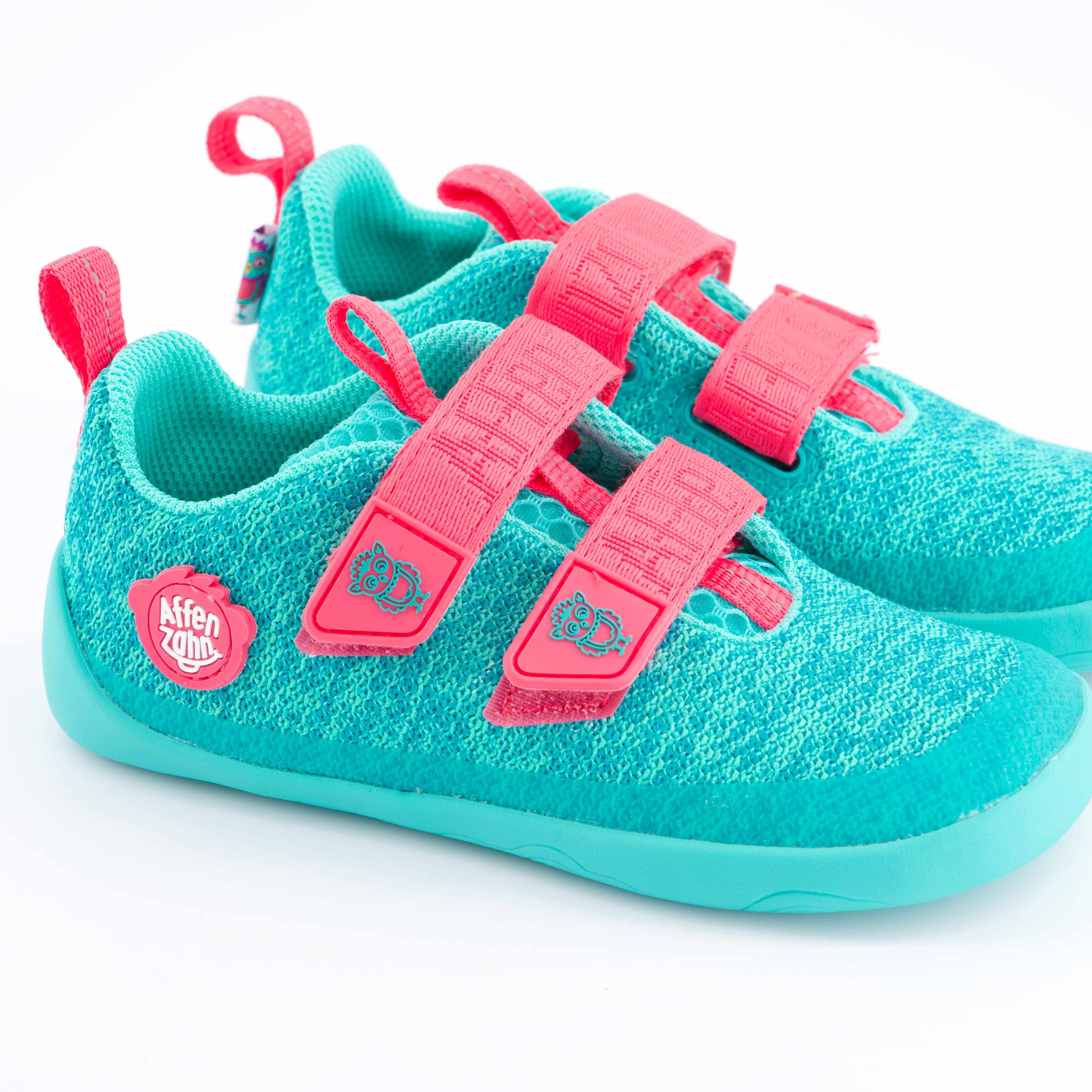 Affenzahn Mädchenschuhe - Halbschuh, Halbschuh Sneaker Knit Happy Eule