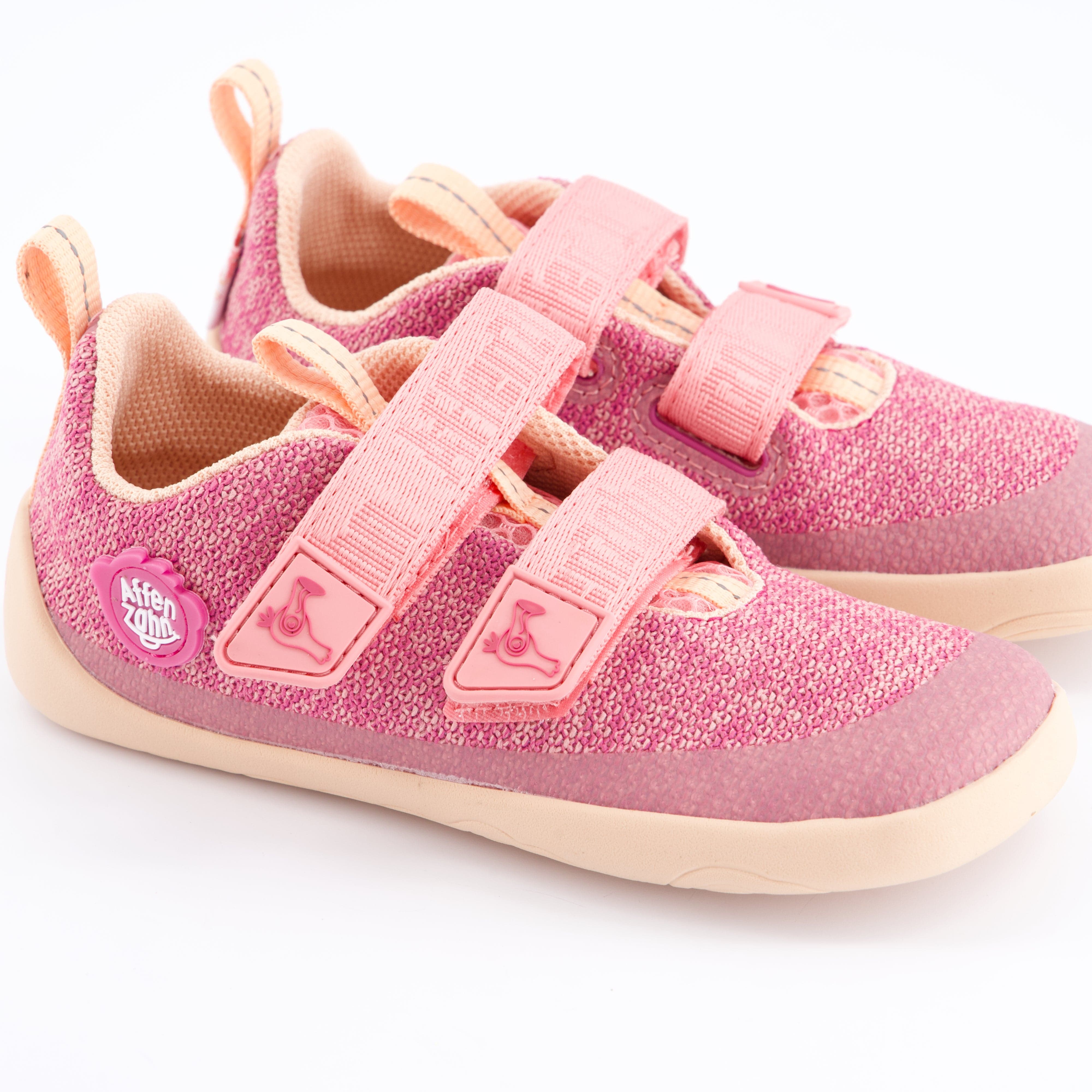 Affenzahn Mädchenschuhe - Halbschuh, Halbschuh Sneaker Knit Happy Flamingo