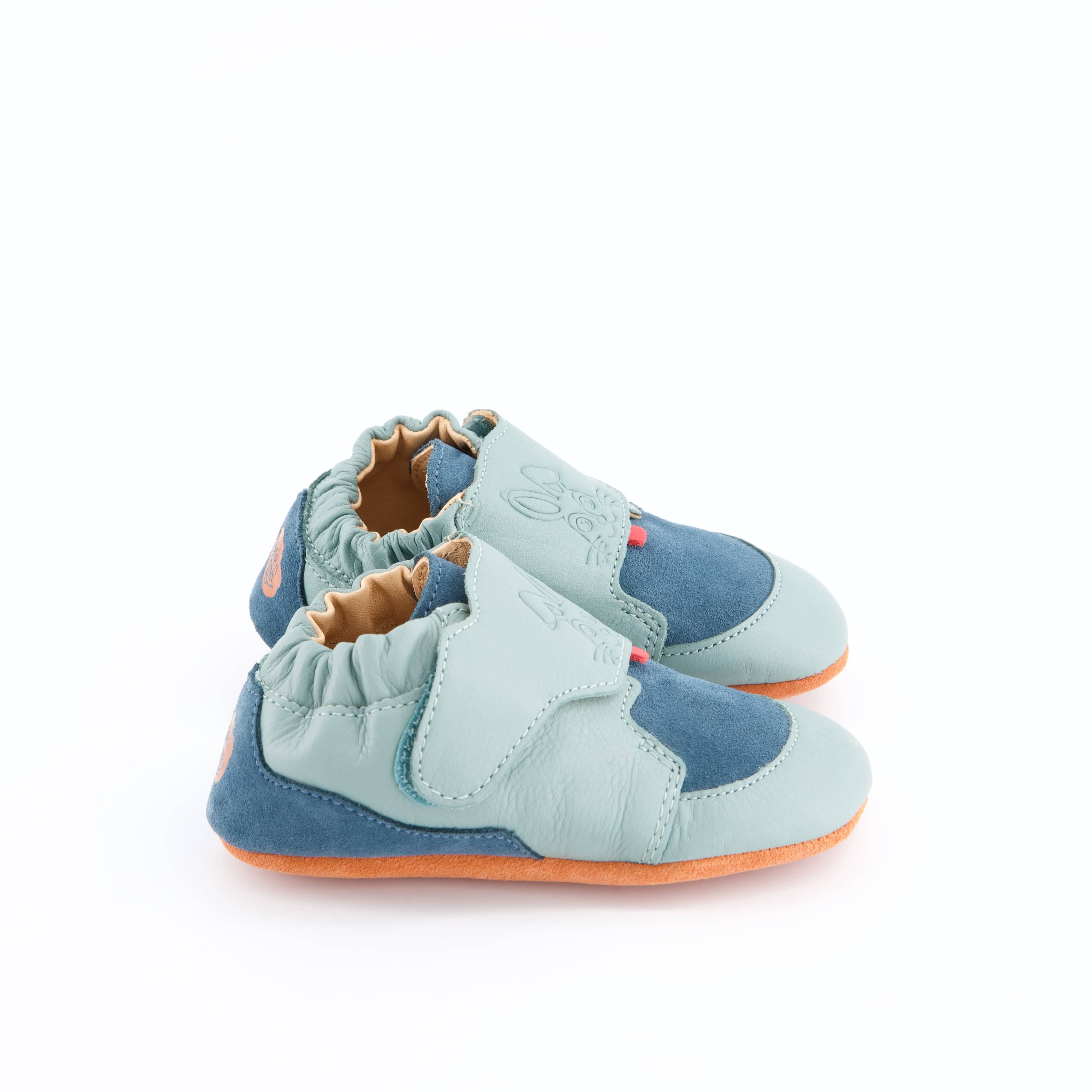 Affenzahn Mädchenschuhe - Hausschuh Hausschuh Krabbelschuh Leder Crawly Hase