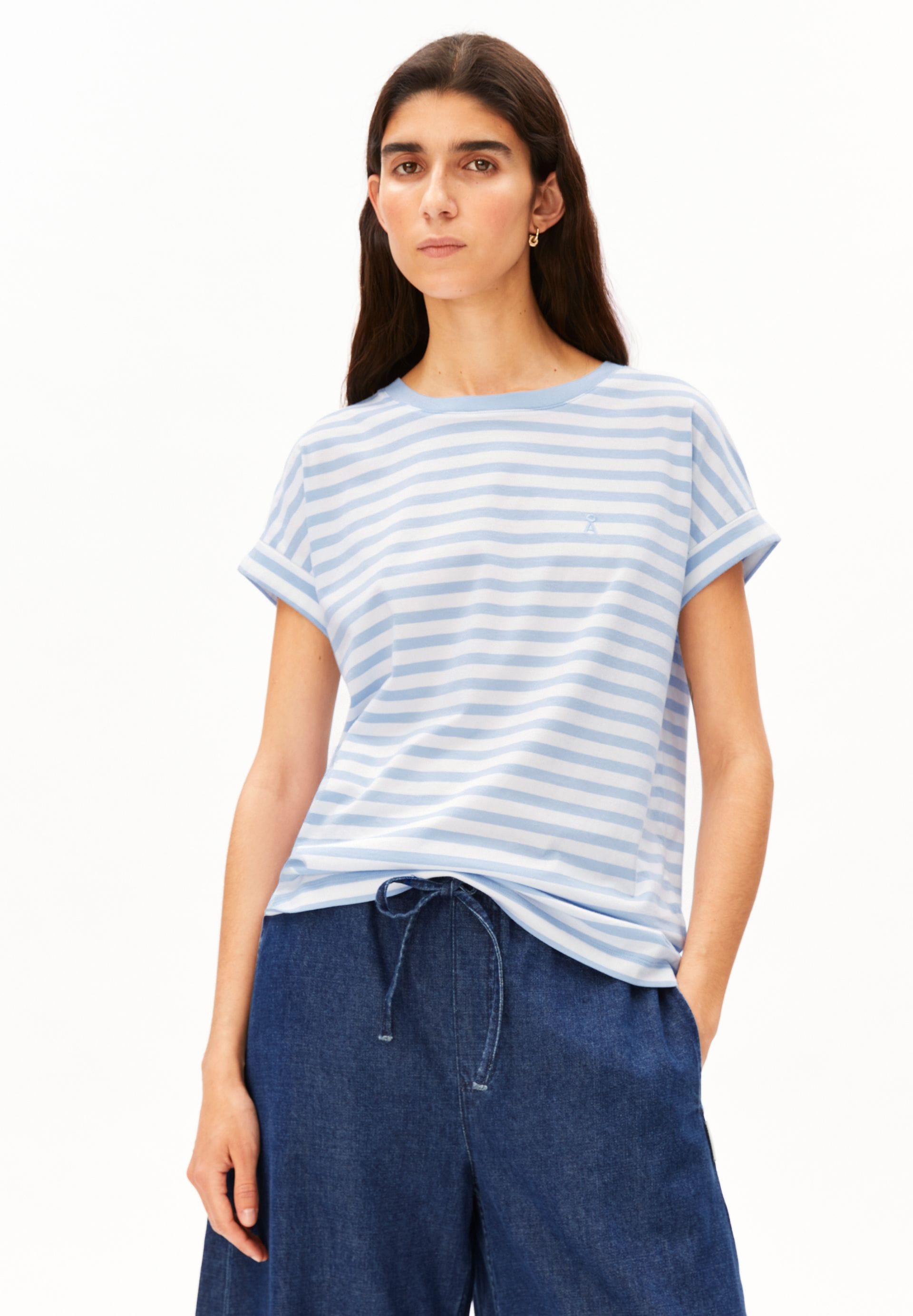 ARMEDANGELS Bekleidung Damen - Oberteil Oberteil Idaara Stripe T-Shirt