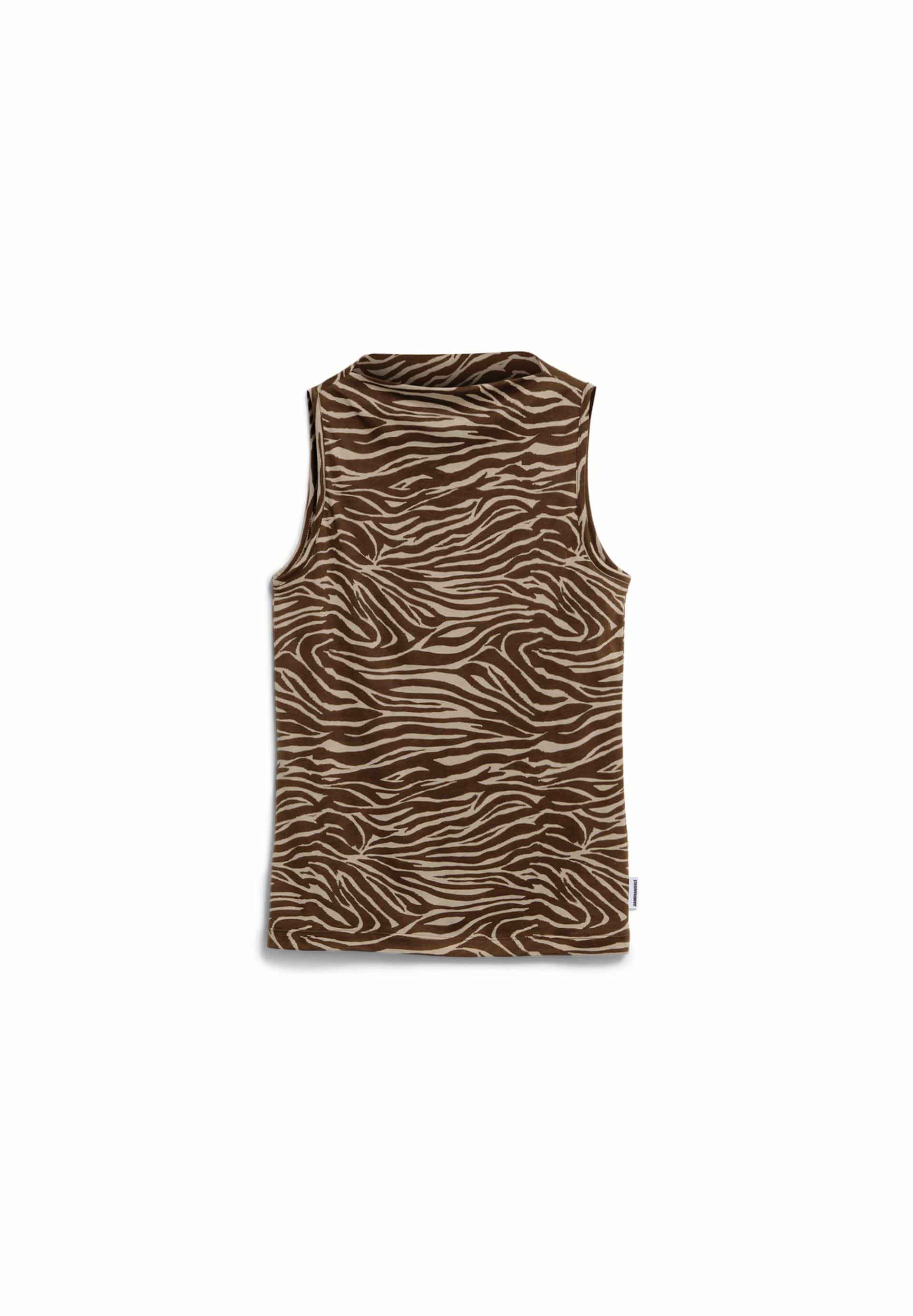ARMEDANGELS Bekleidung Damen - Oberteil Oberteil Zebra Print Boat Neck Top