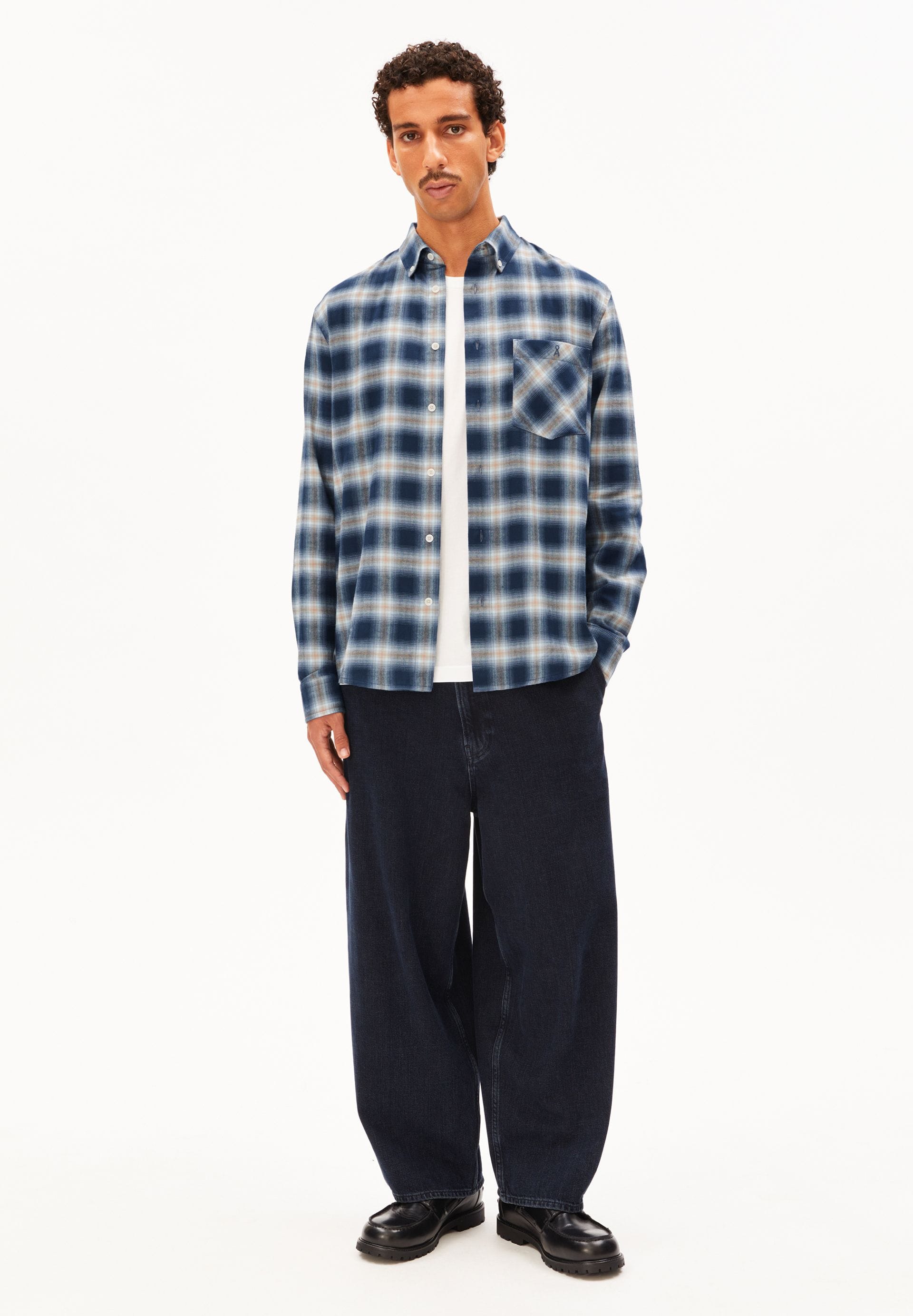 ARMEDANGELS Bekleidung Herren - Oberteil Oberteil Cotton Check LS Short