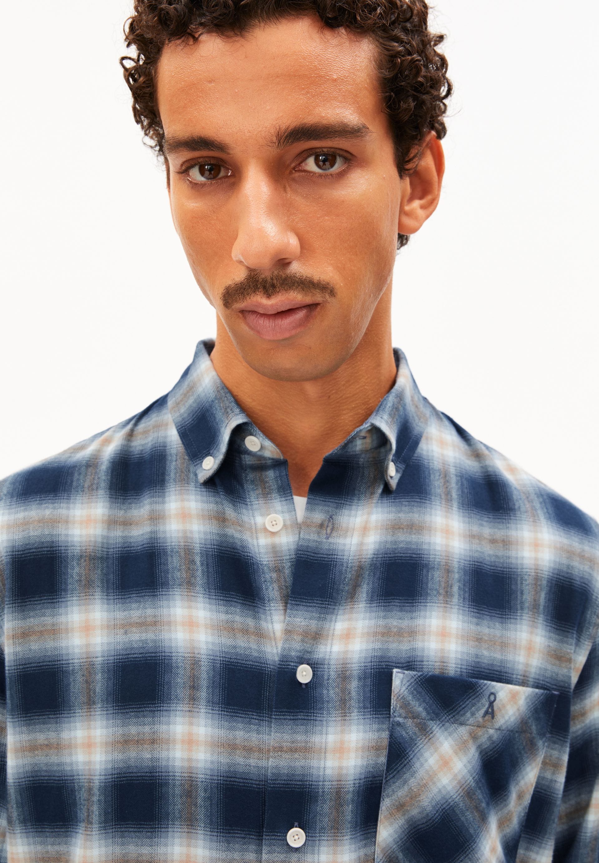 ARMEDANGELS Bekleidung Herren - Oberteil Oberteil Cotton Check LS Short