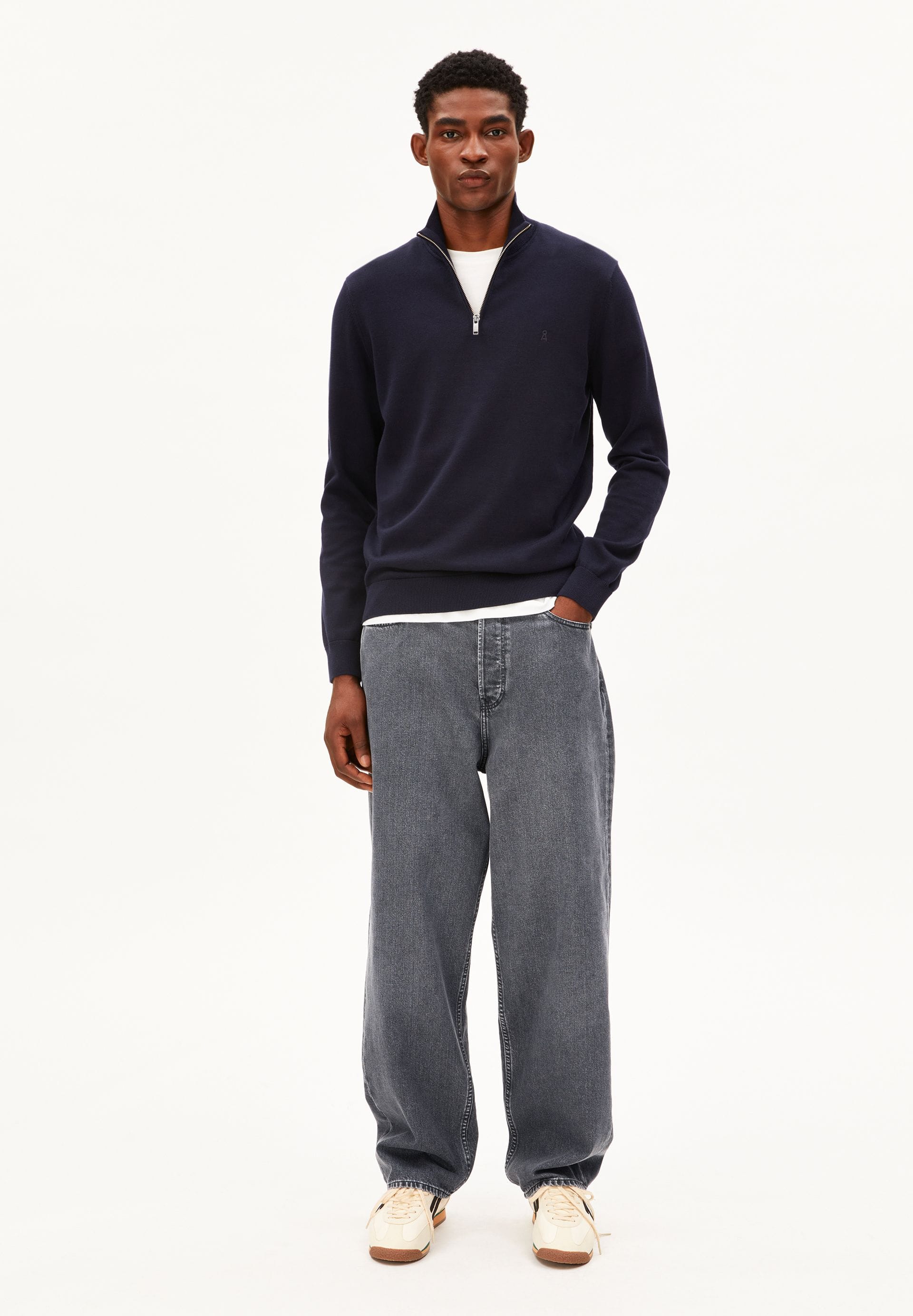 ARMEDANGELS Bekleidung Herren - Oberteil Oberteil Faabes Half Zip Knit Sweater