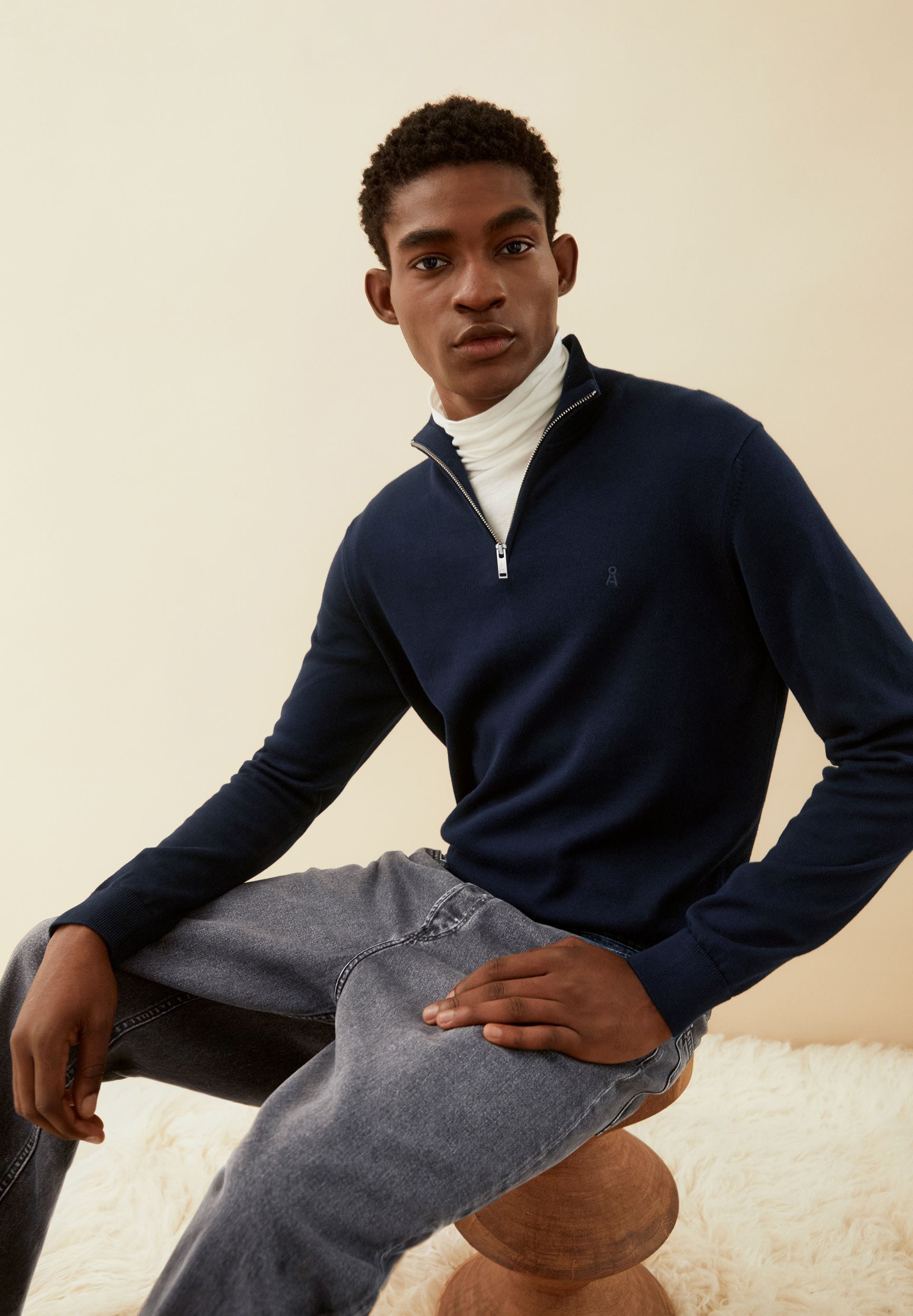 ARMEDANGELS Bekleidung Herren - Oberteil Oberteil Faabes Half Zip Knit Sweater