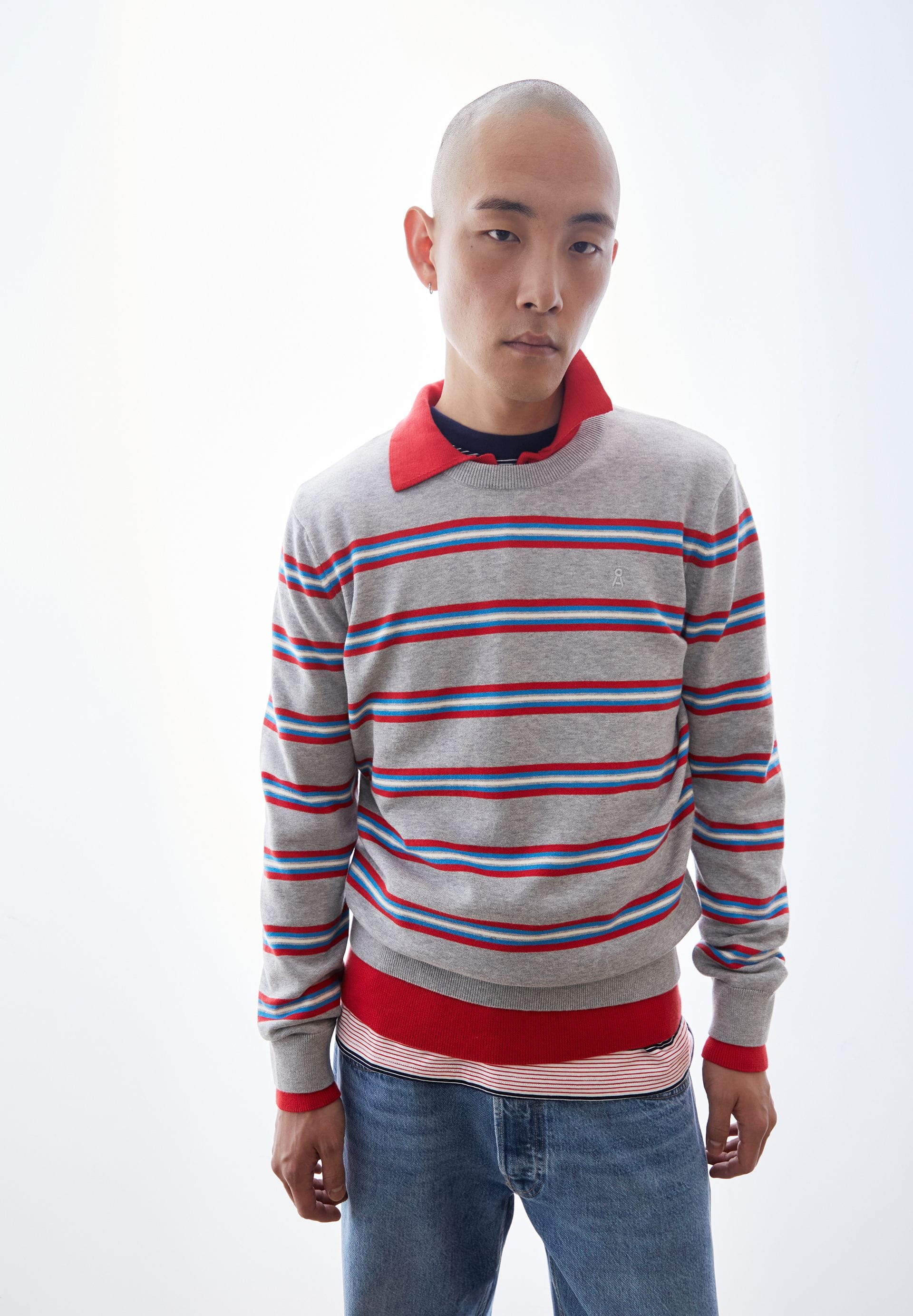 ARMEDANGELS Bekleidung Herren - Oberteil Oberteil LOUKAA FINE STRIPE