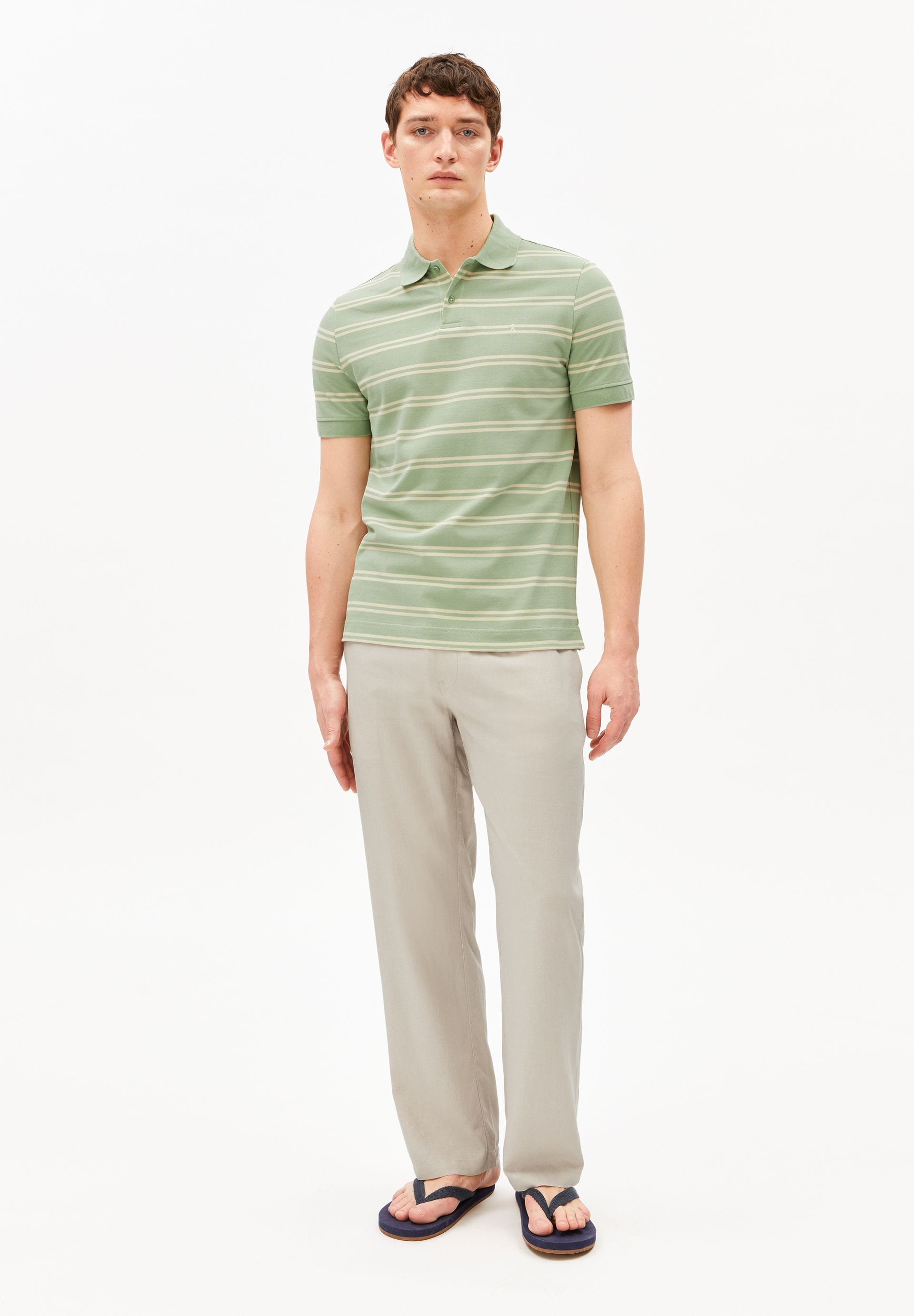 ARMEDANGELS Bekleidung Herren - Oberteil Oberteil Striped Polo Shirt