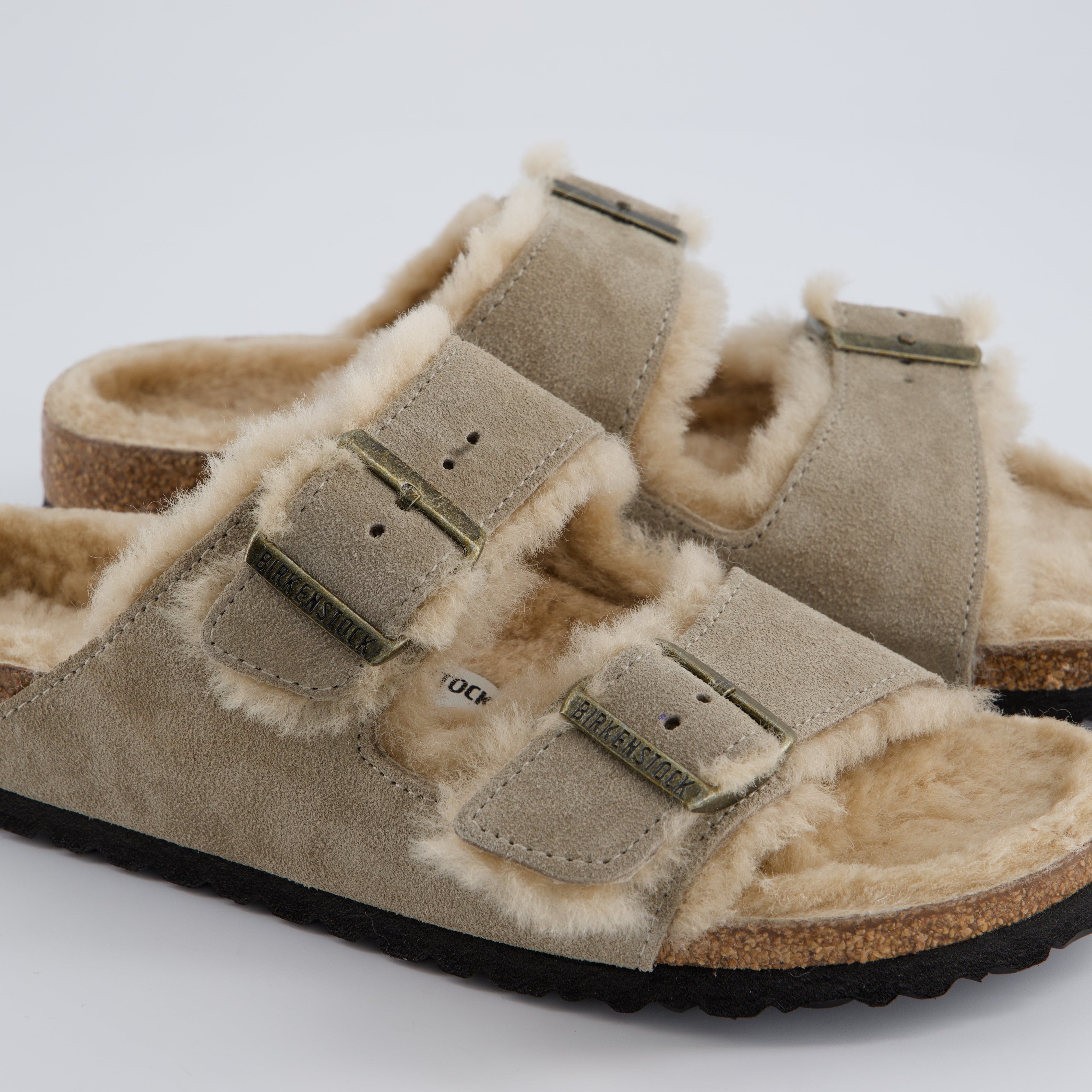 BIRKENSTOCK Damenschuhe - Hausschuhe Hausschuhe Arizona Shearling Suede Leather/Fur