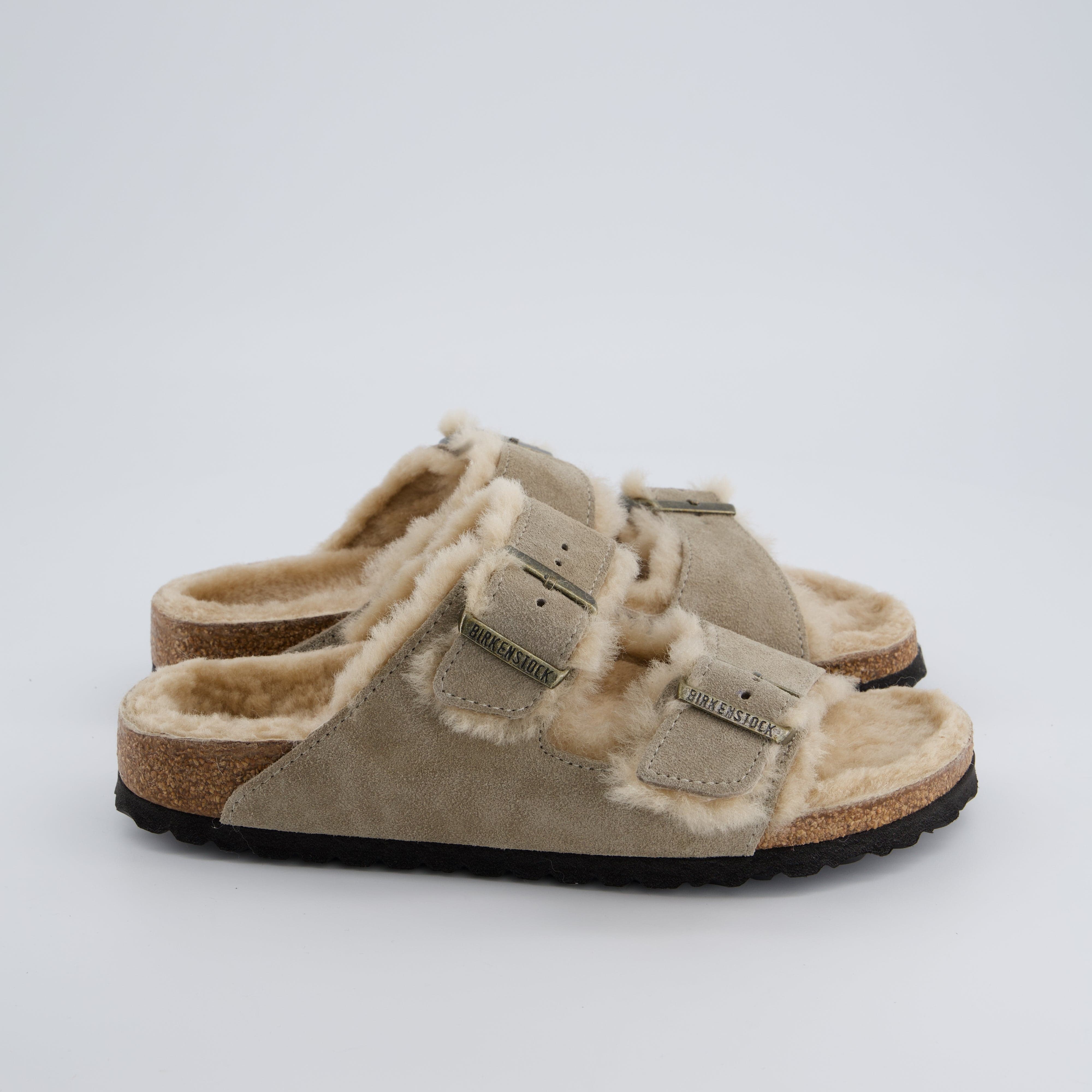 BIRKENSTOCK Damenschuhe - Hausschuhe Hausschuhe Arizona Shearling Suede Leather/Fur