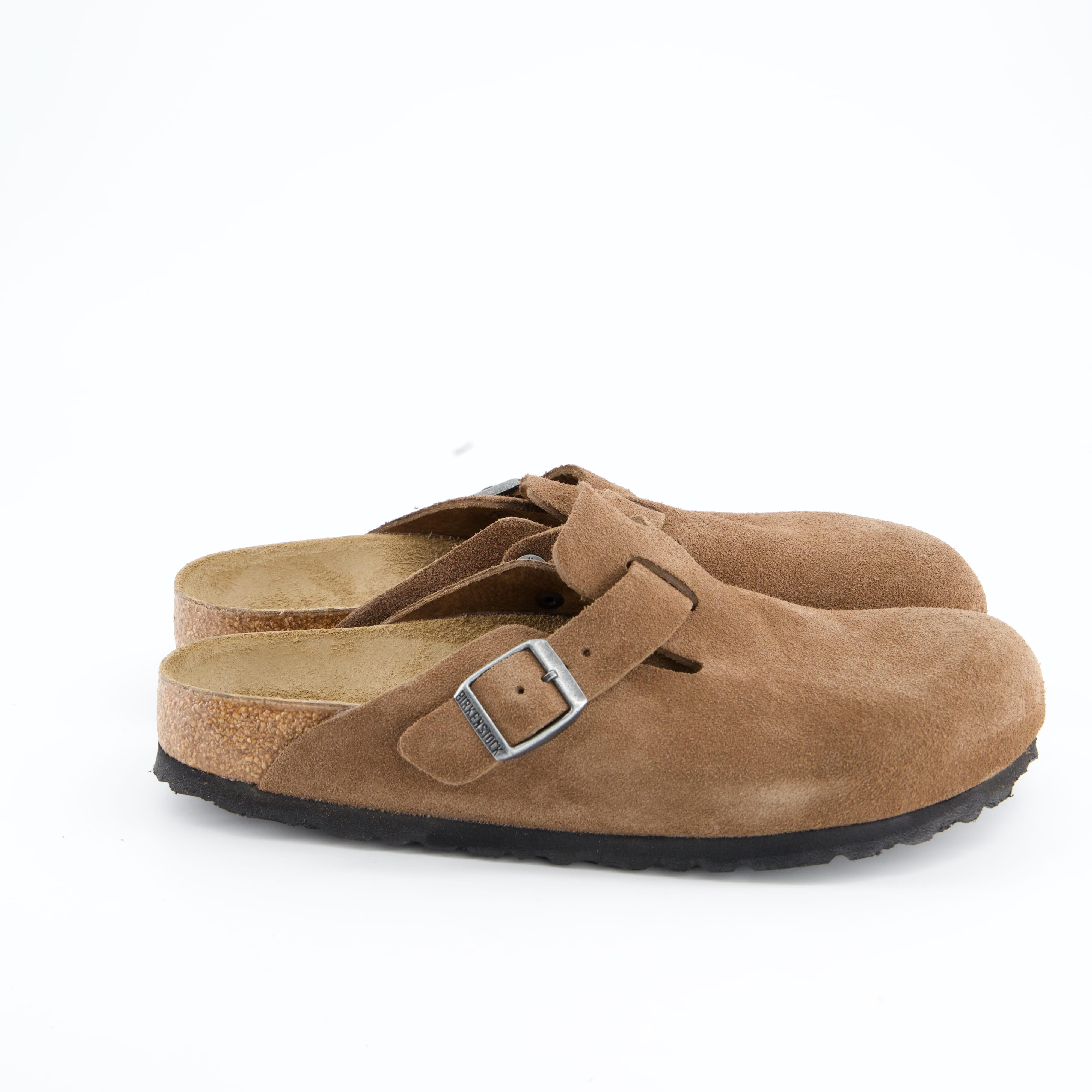 BIRKENSTOCK Damenschuhe - Pantoffel Pantoffel Boston Suede Leather Unisex