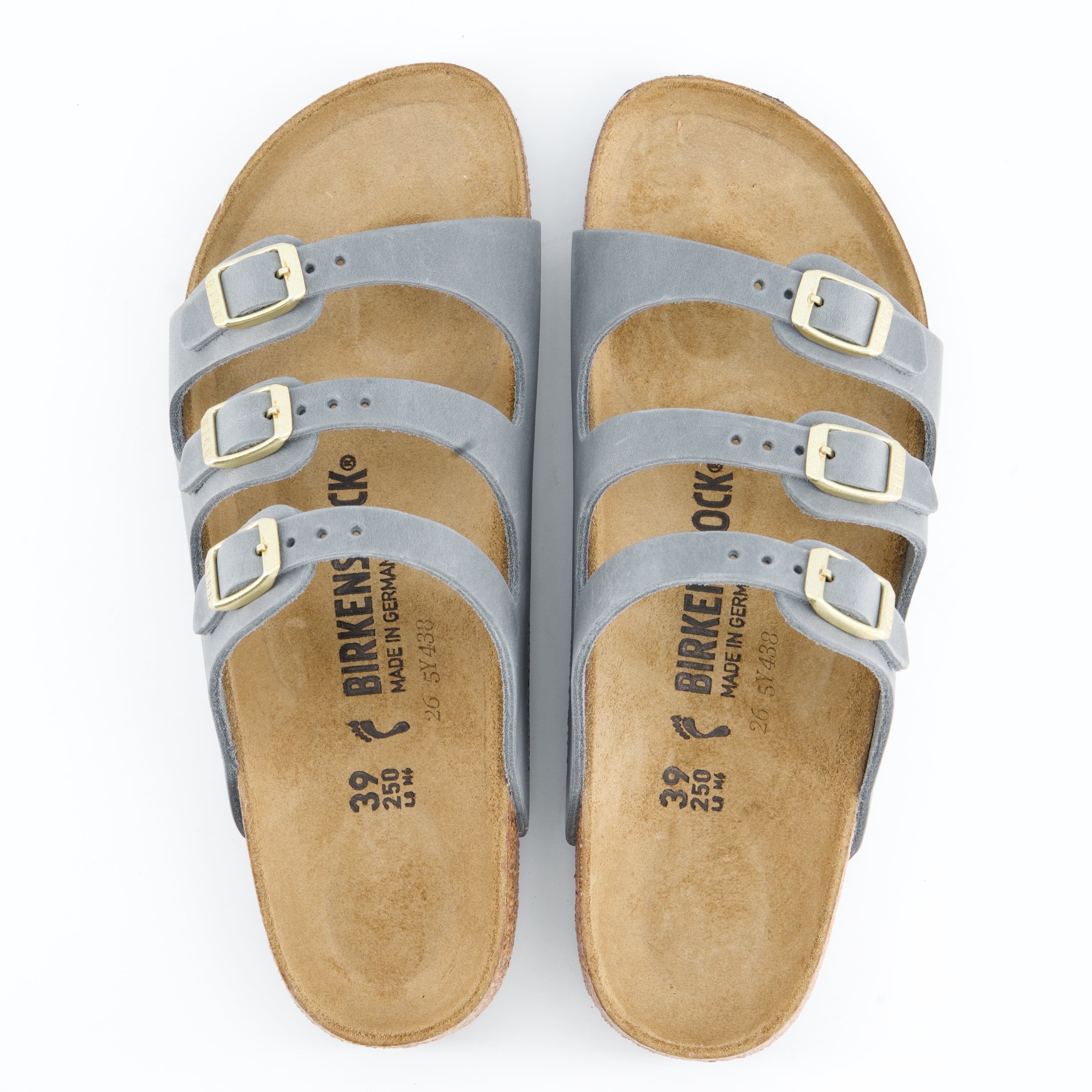 BIRKENSTOCK Damenschuhe - Pantoffel Pantoffel Florida BS Natural Leather Oiled