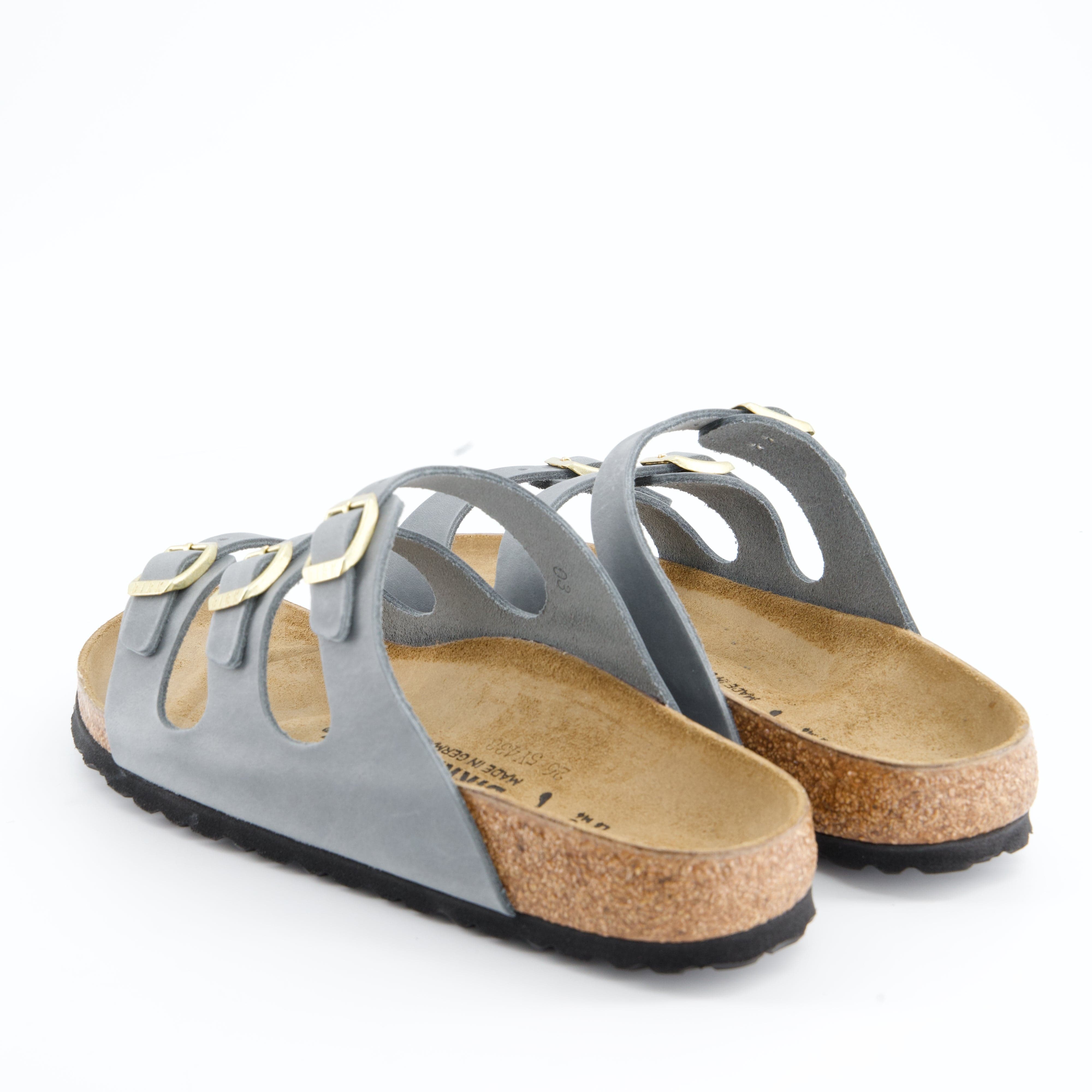 BIRKENSTOCK Damenschuhe - Pantoffel Pantoffel Florida BS Natural Leather Oiled