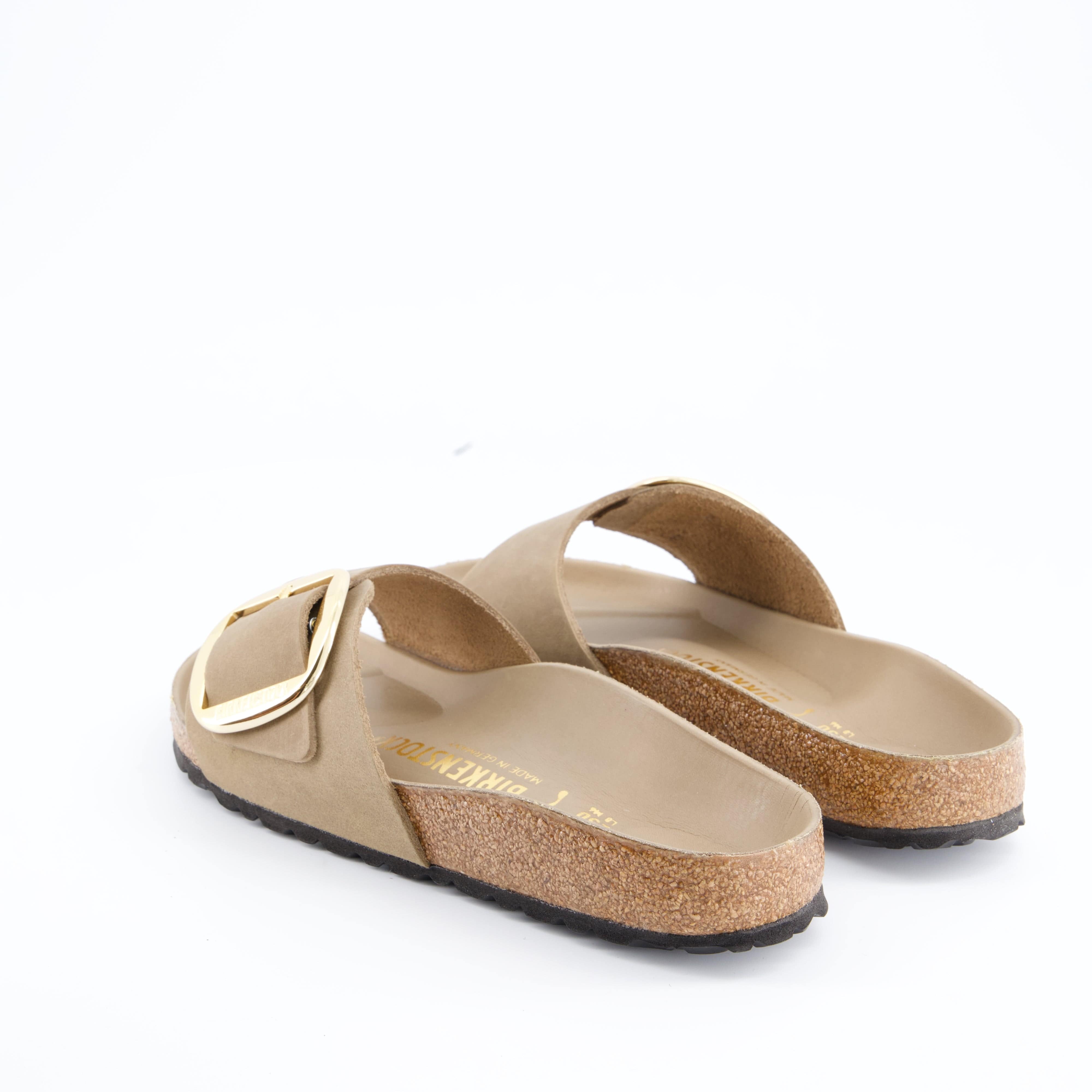 BIRKENSTOCK Damenschuhe - Pantoffel Pantoffel Madrid Big Buckle Natural Leather Oiled