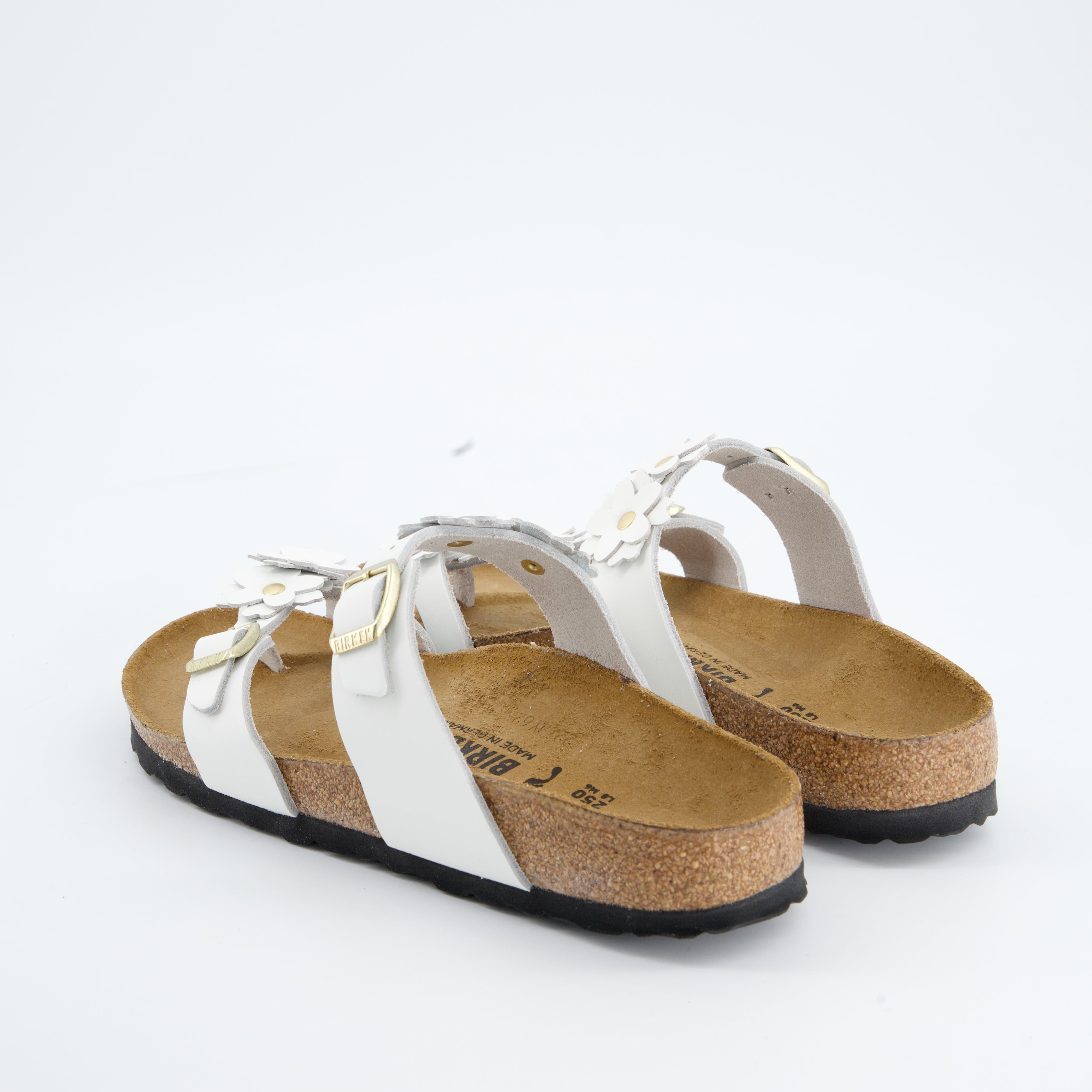 BIRKENSTOCK Damenschuhe - Pantoffel Pantoffel Mayari Flower Embellishment Natural Leat