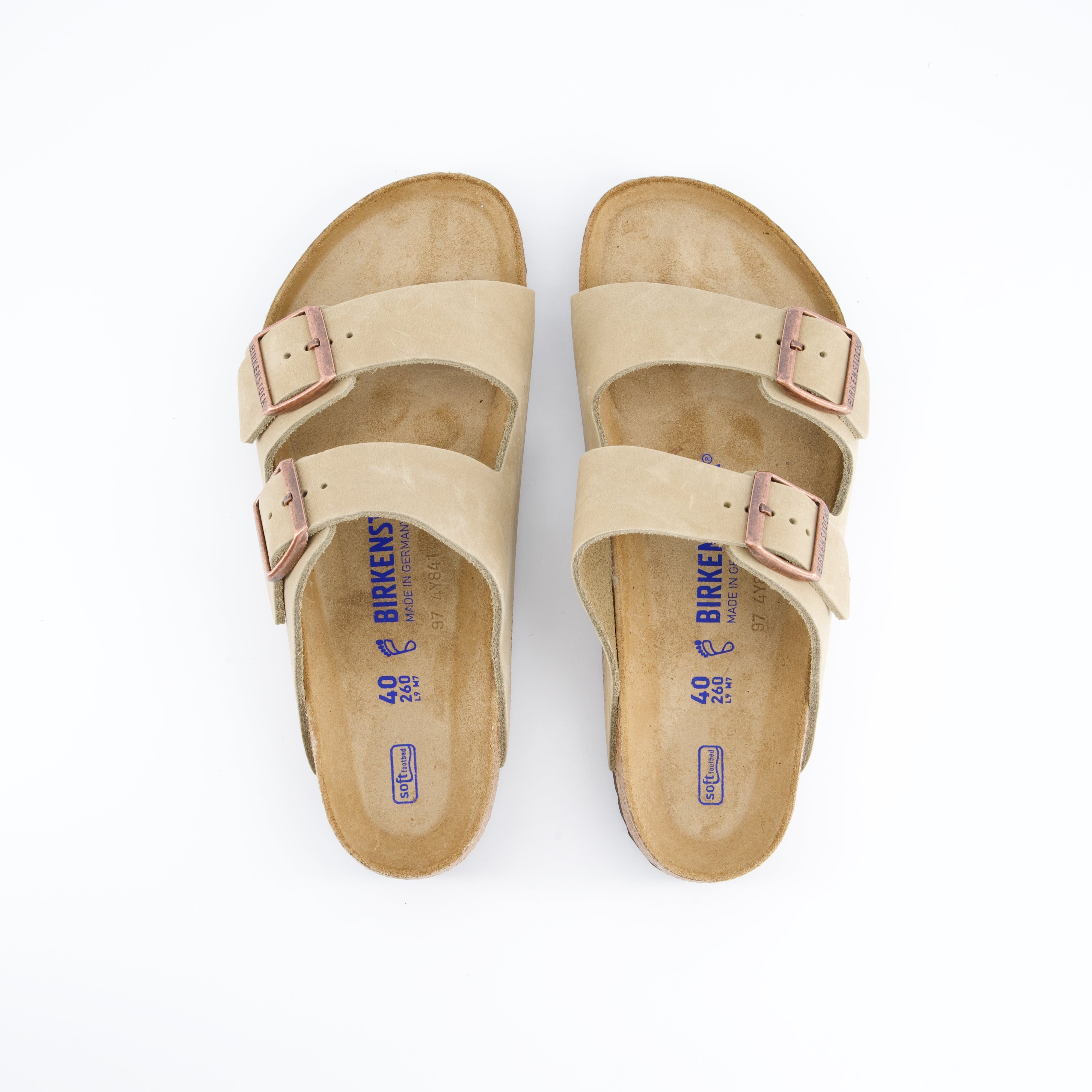 BIRKENSTOCK Herrenschuh - Pantoffel Pantoffel Arizona Soft Footbed Natural Leather Oil