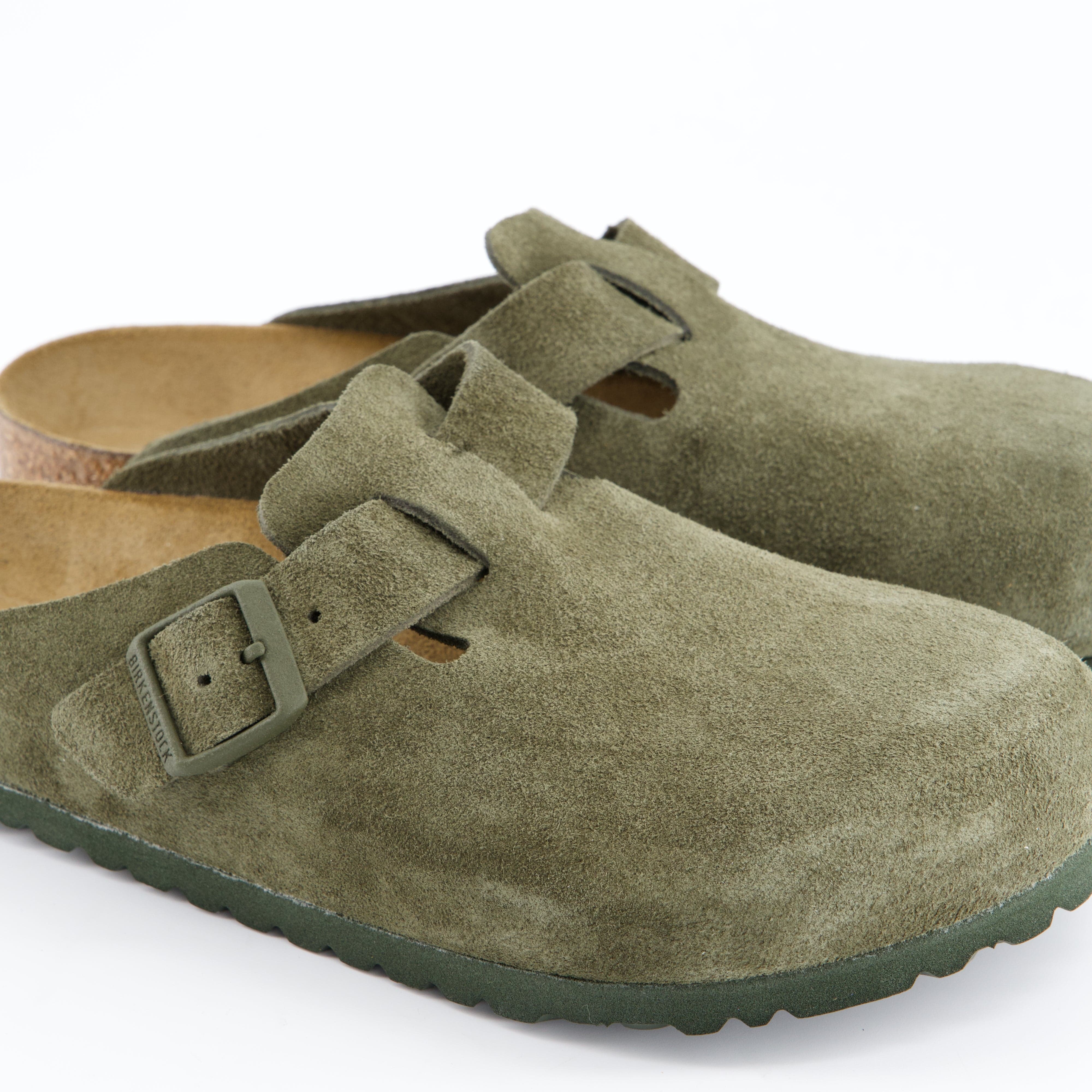 BIRKENSTOCK Herrenschuh - Pantoffel Pantoffel Boston Suede Leather
