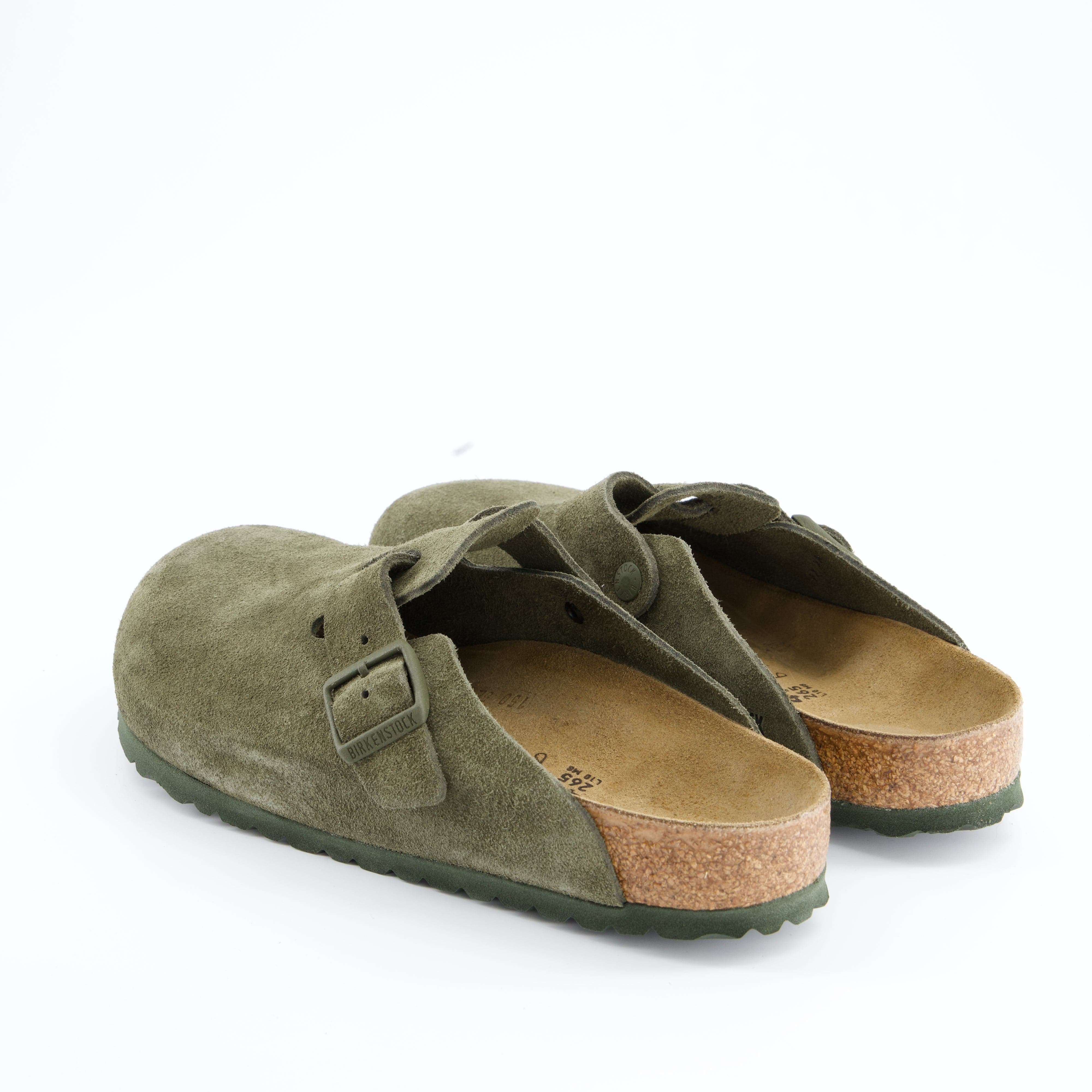 BIRKENSTOCK Herrenschuh - Pantoffel Pantoffel Boston Suede Leather