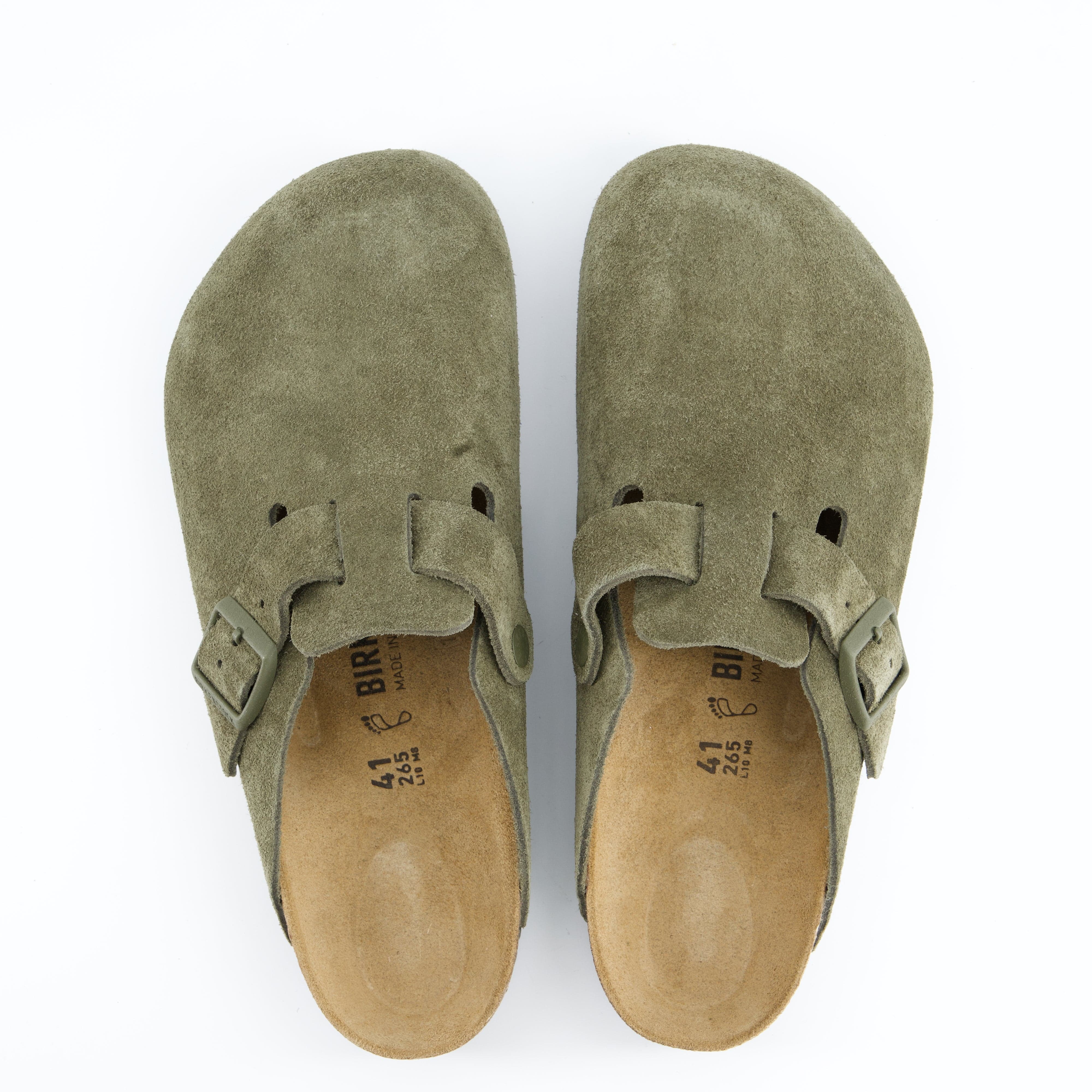 BIRKENSTOCK Herrenschuh - Pantoffel Pantoffel Boston Suede Leather