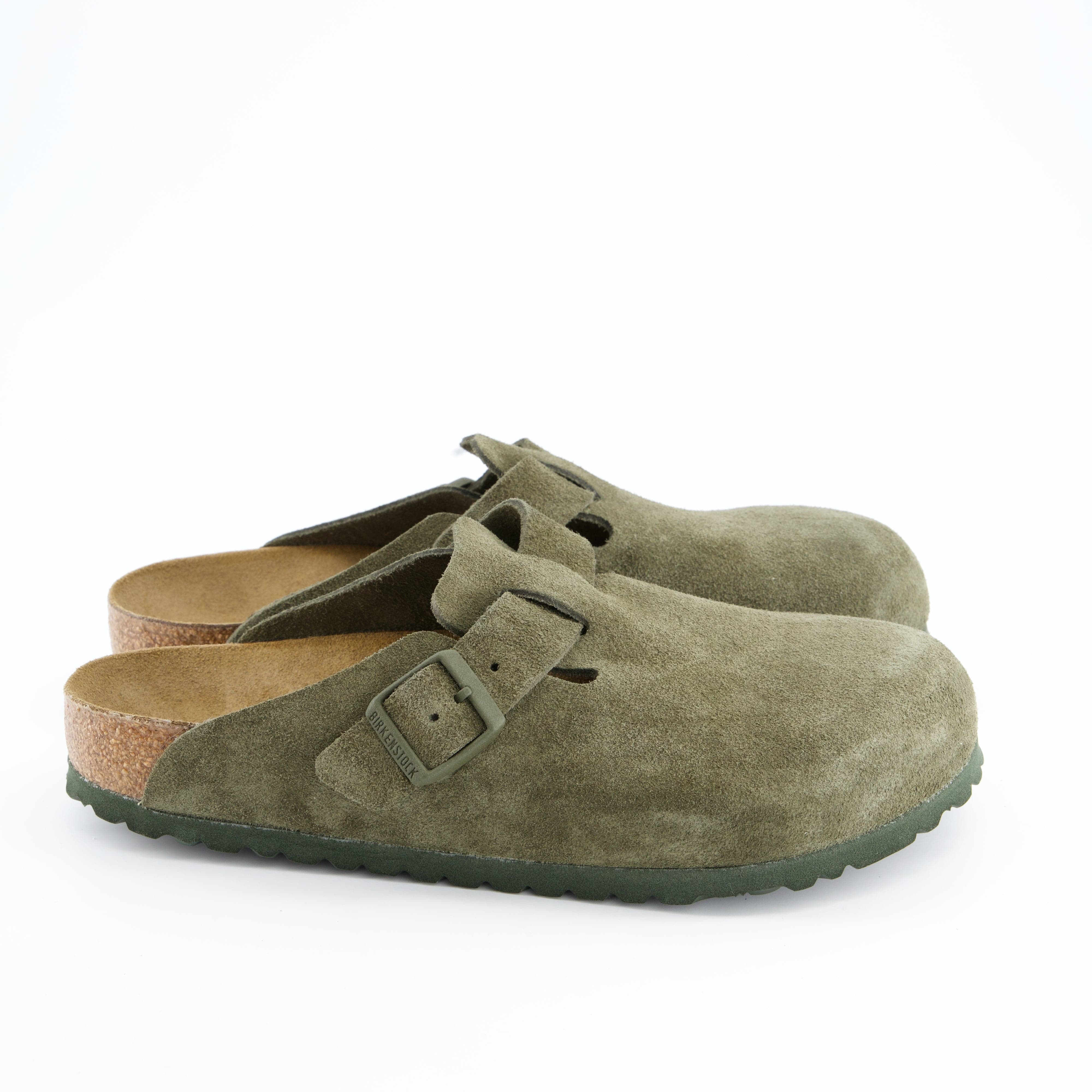 BIRKENSTOCK Herrenschuh - Pantoffel Pantoffel Boston Suede Leather