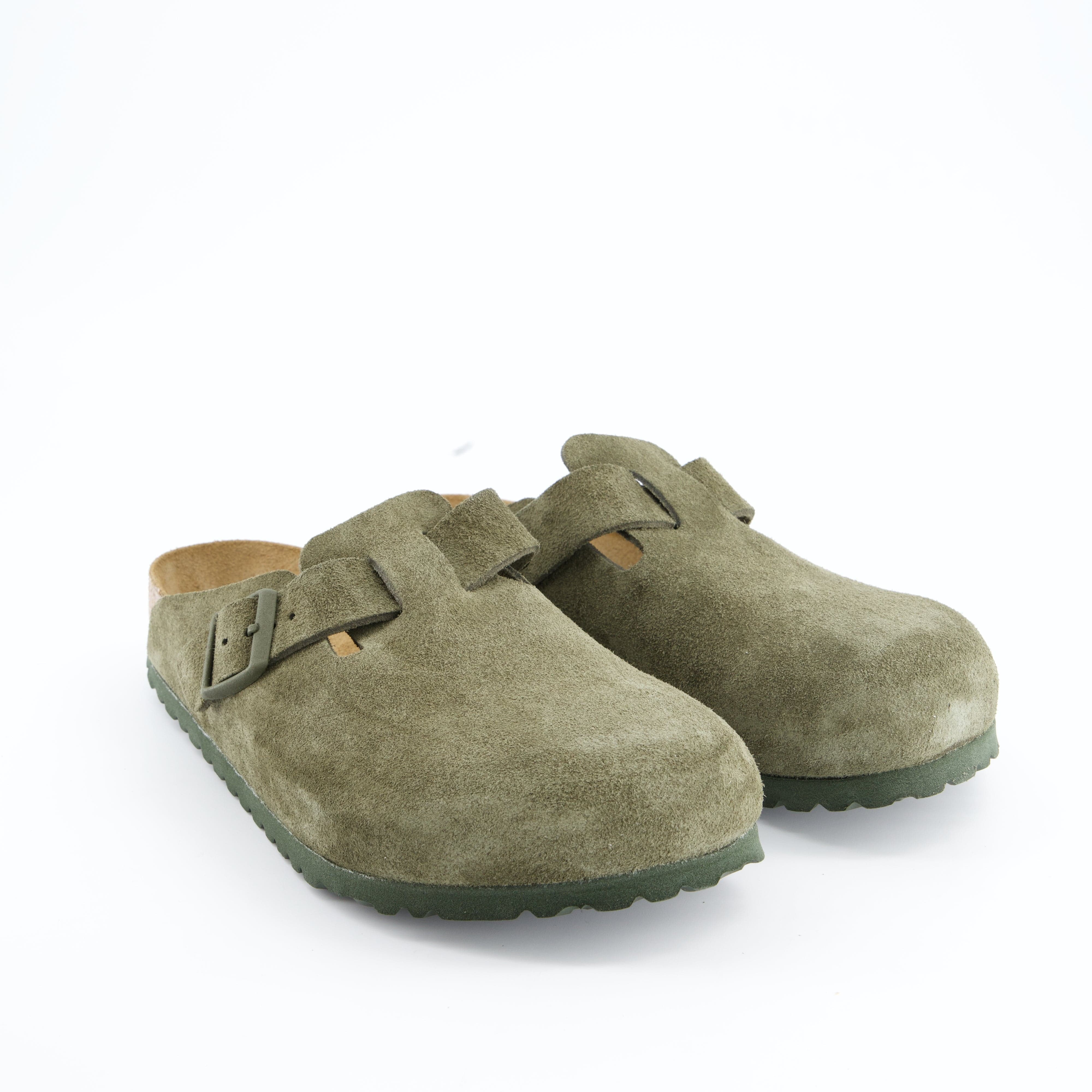 BIRKENSTOCK Herrenschuh - Pantoffel Pantoffel Boston Suede Leather