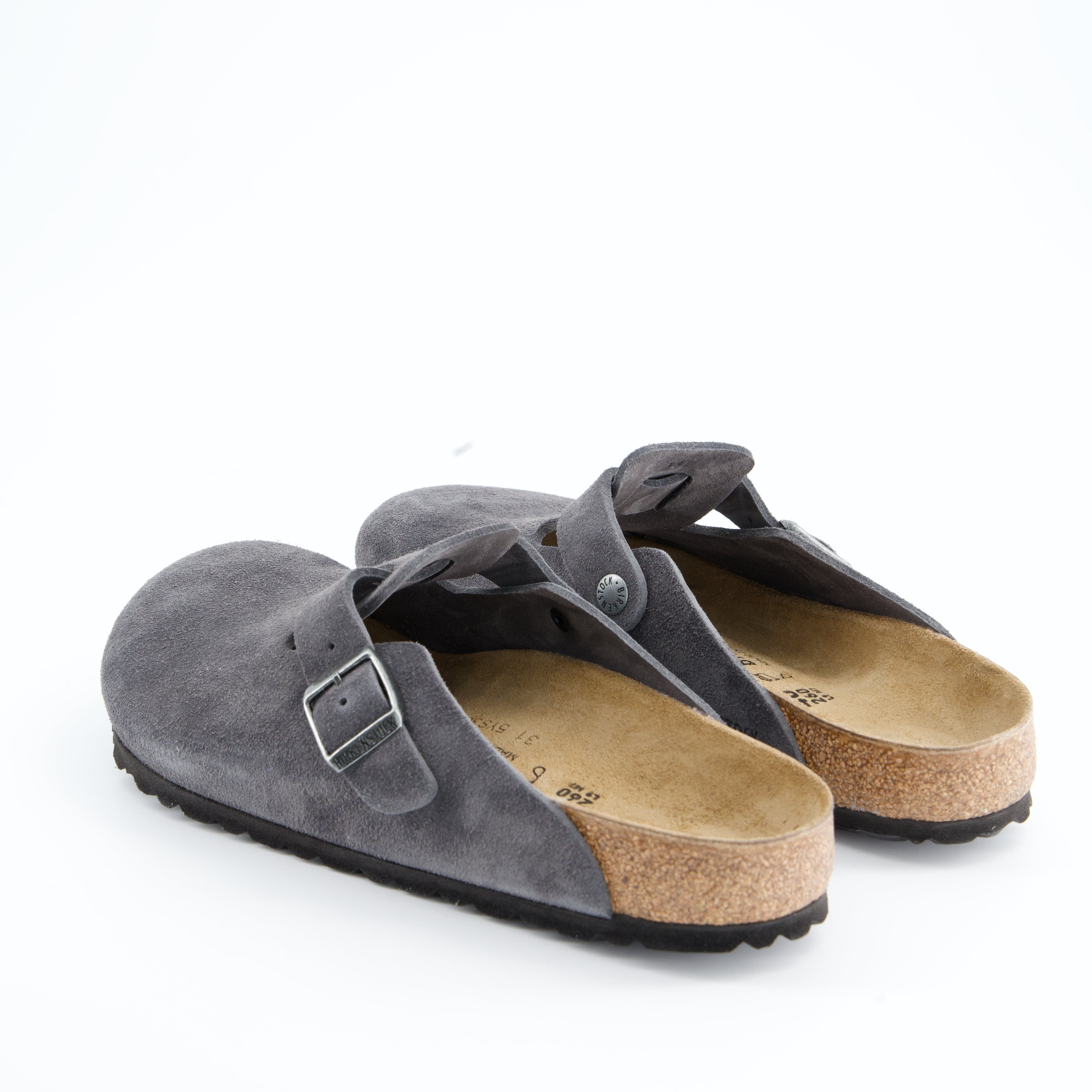 BIRKENSTOCK Herrenschuh - Pantoffel Pantoffel Boston Suede Leather