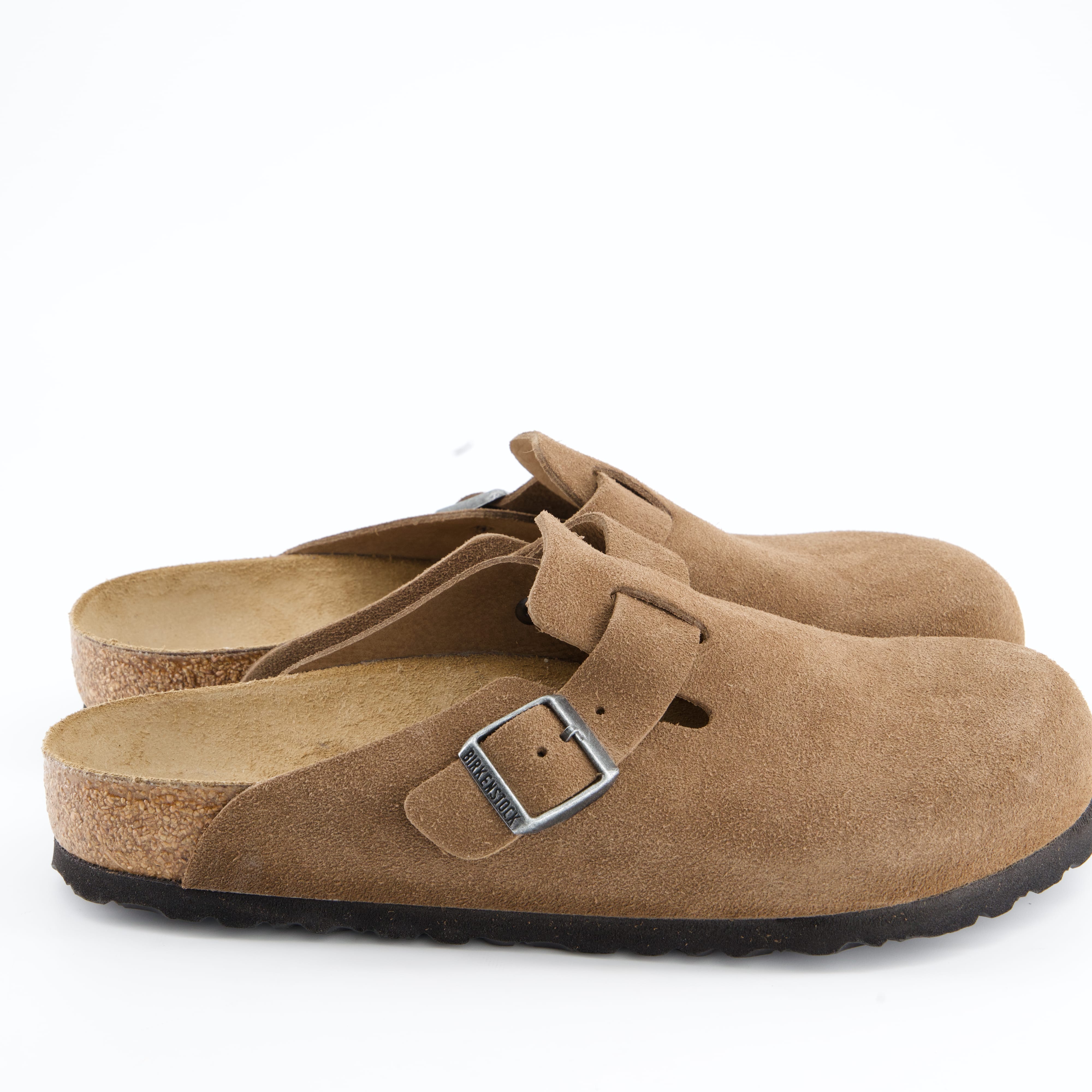 BIRKENSTOCK Herrenschuh - Pantoffel Pantoffel Boston Suede Leather Unisex