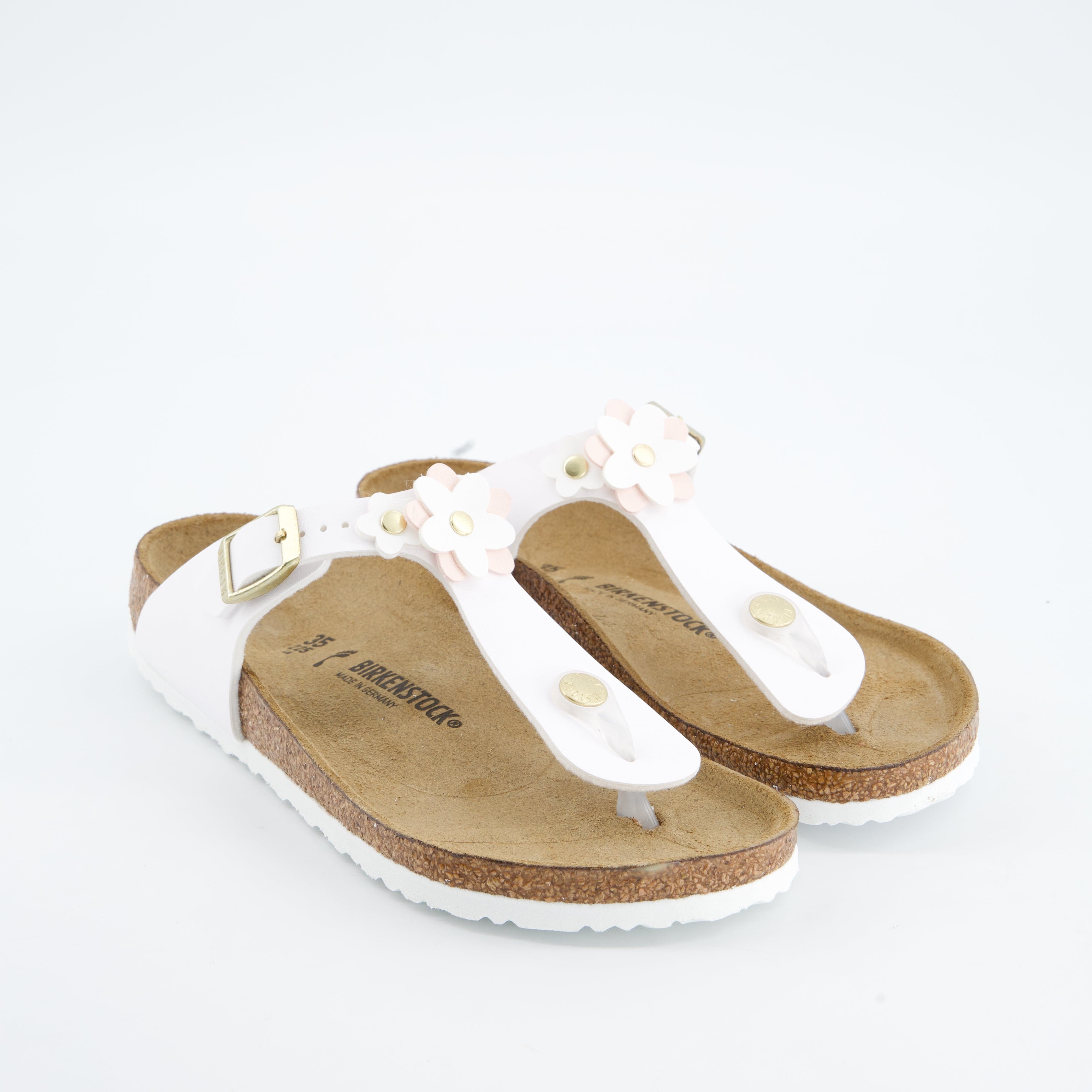 BIRKENSTOCK Mädchenschuhe - Pantoffel Pantoffel Gizeh Flowers Kids Birko-Flor