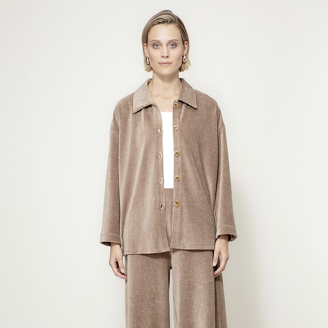 CATNOIR GmbH Bekleidung Damen - Oberteil Oberteil Overshirt in Jersey Wide Cord