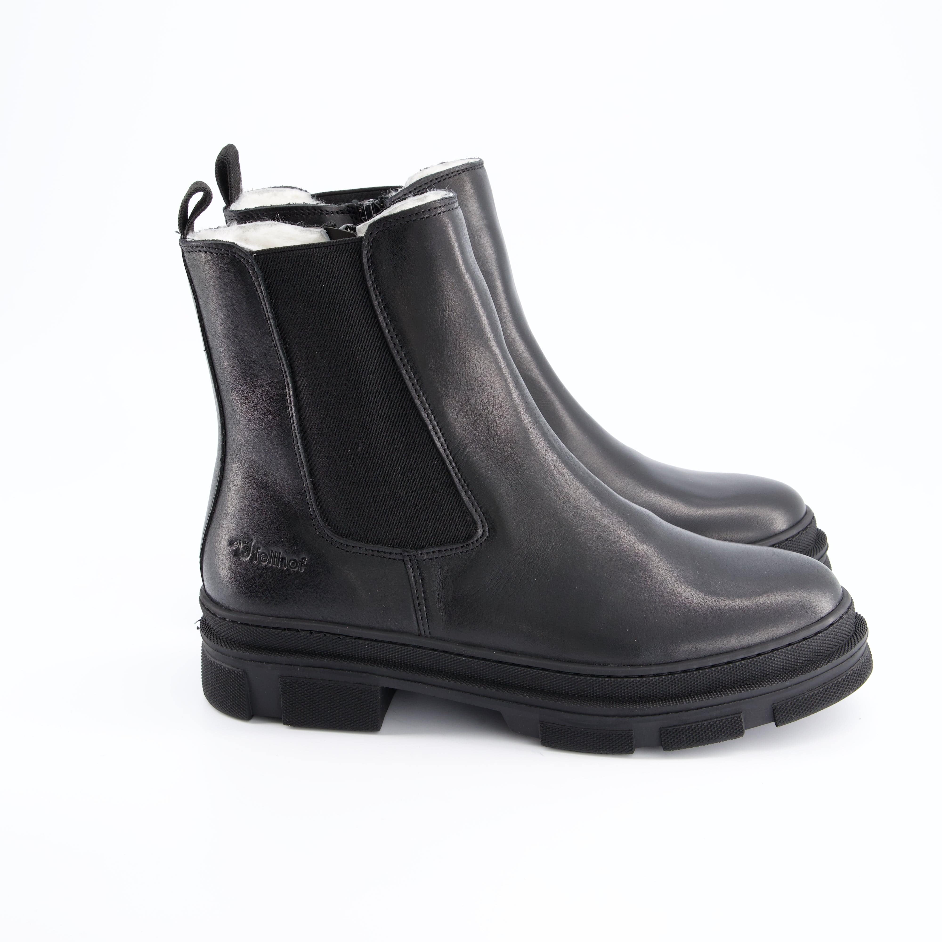 FELLHOF Damenschuhe - Winterstiefel, Winterstiefel Chelsea Boots Queens