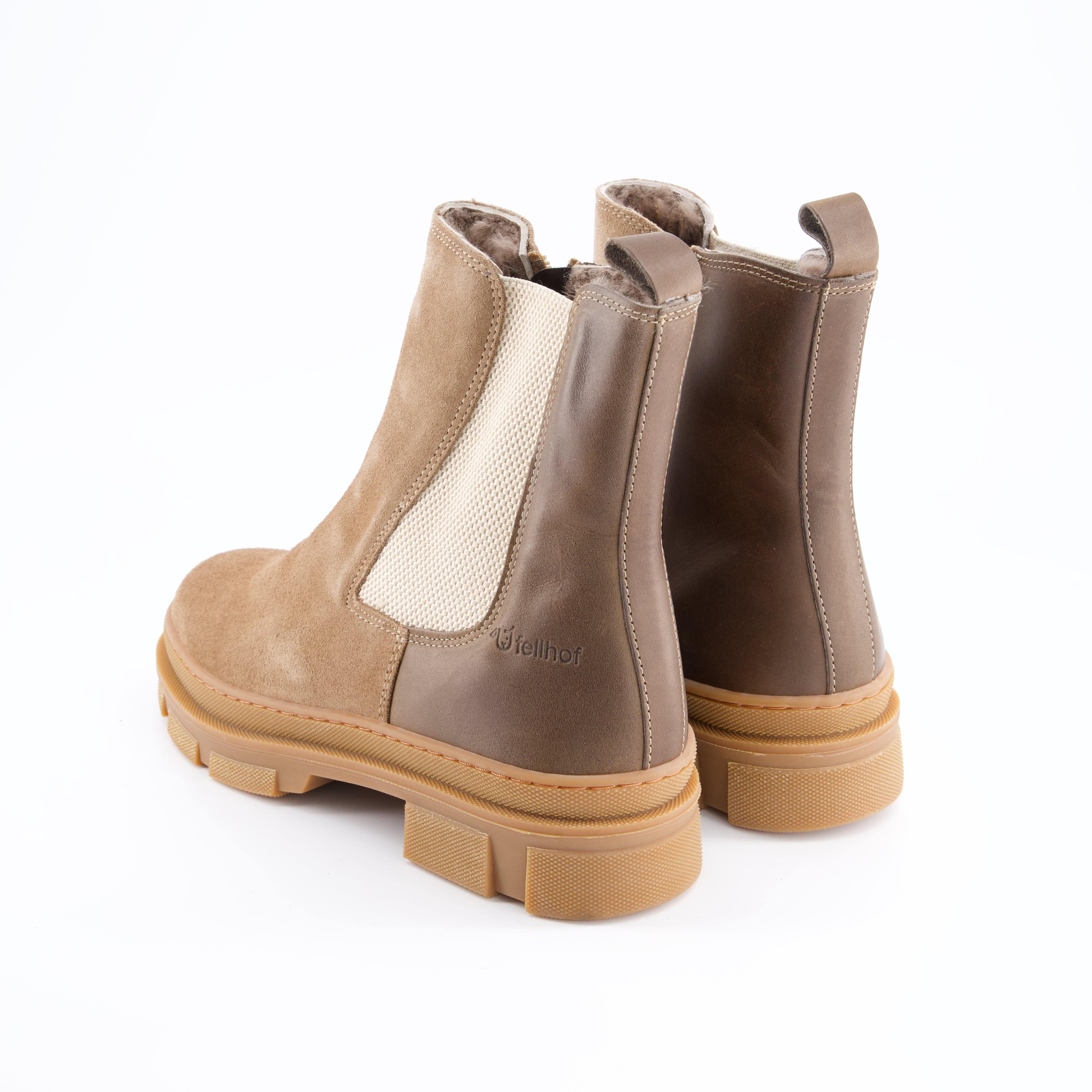 FELLHOF Damenschuhe - Winterstiefel, Winterstiefel Chelsea Boots Queens