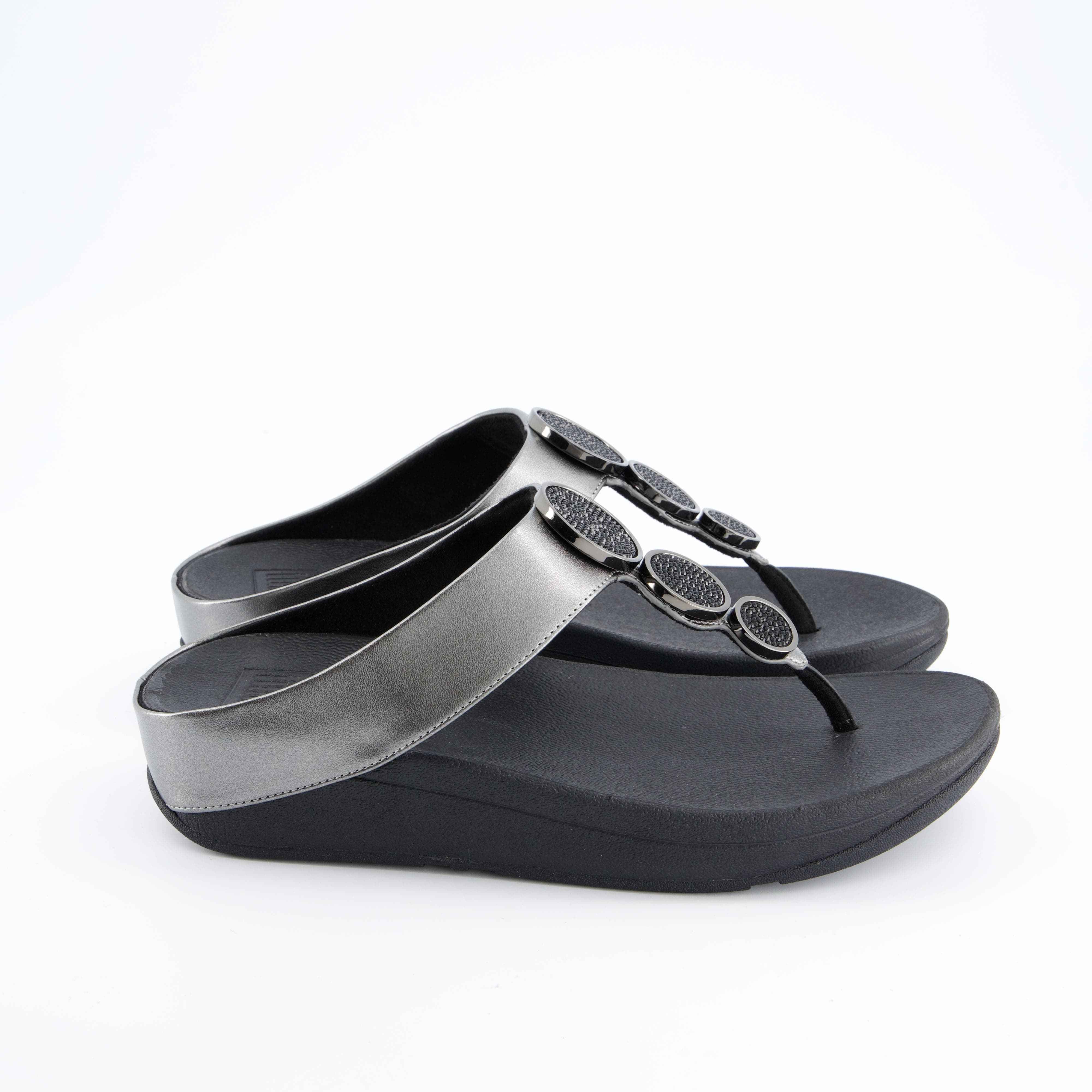 FITFLOP Damenschuhe - Pantoffel Pantoffel Halo Bead-Circle metallic