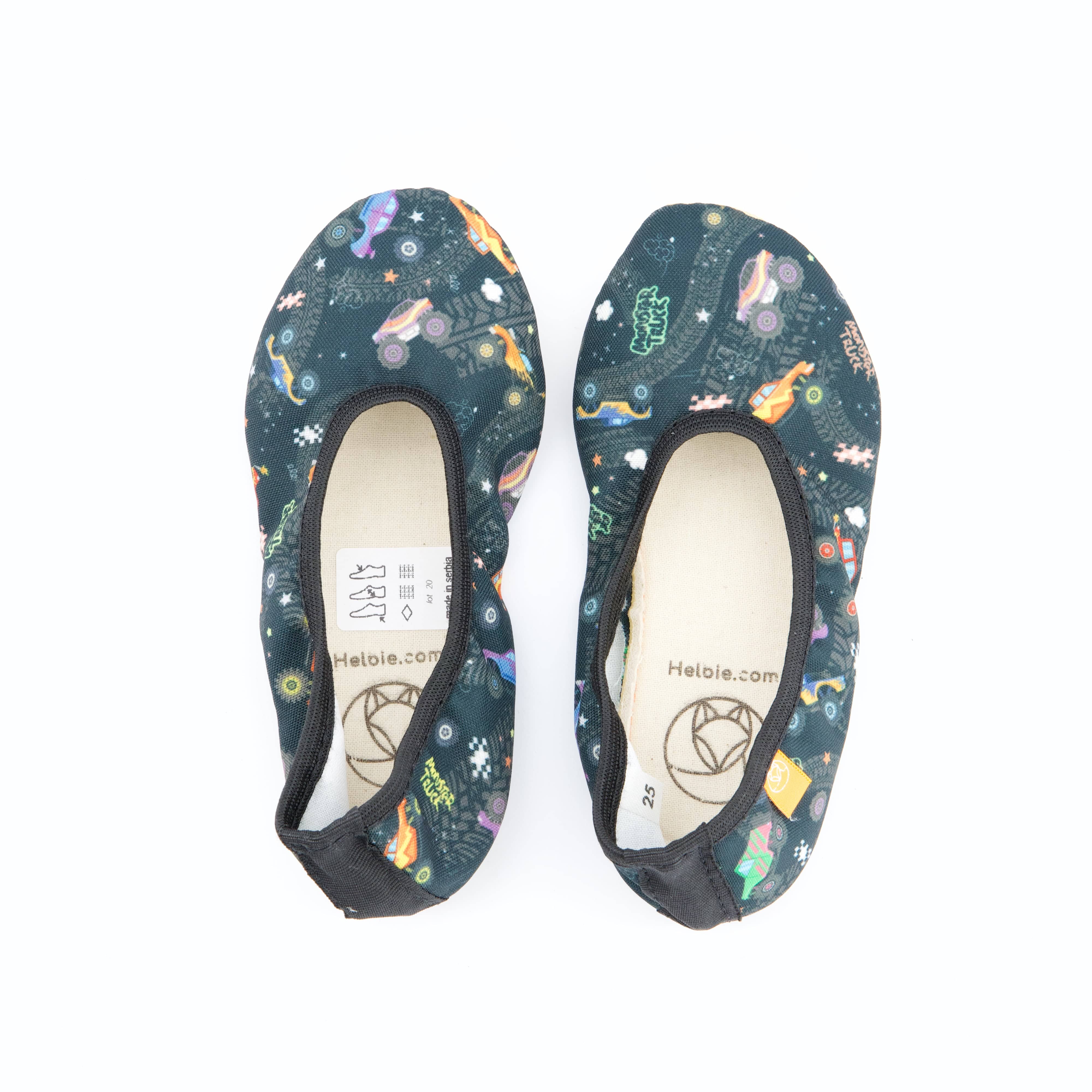 Helbie Burschenschuhe - Hausschuh, Hausschuh Happy Monster Truck
