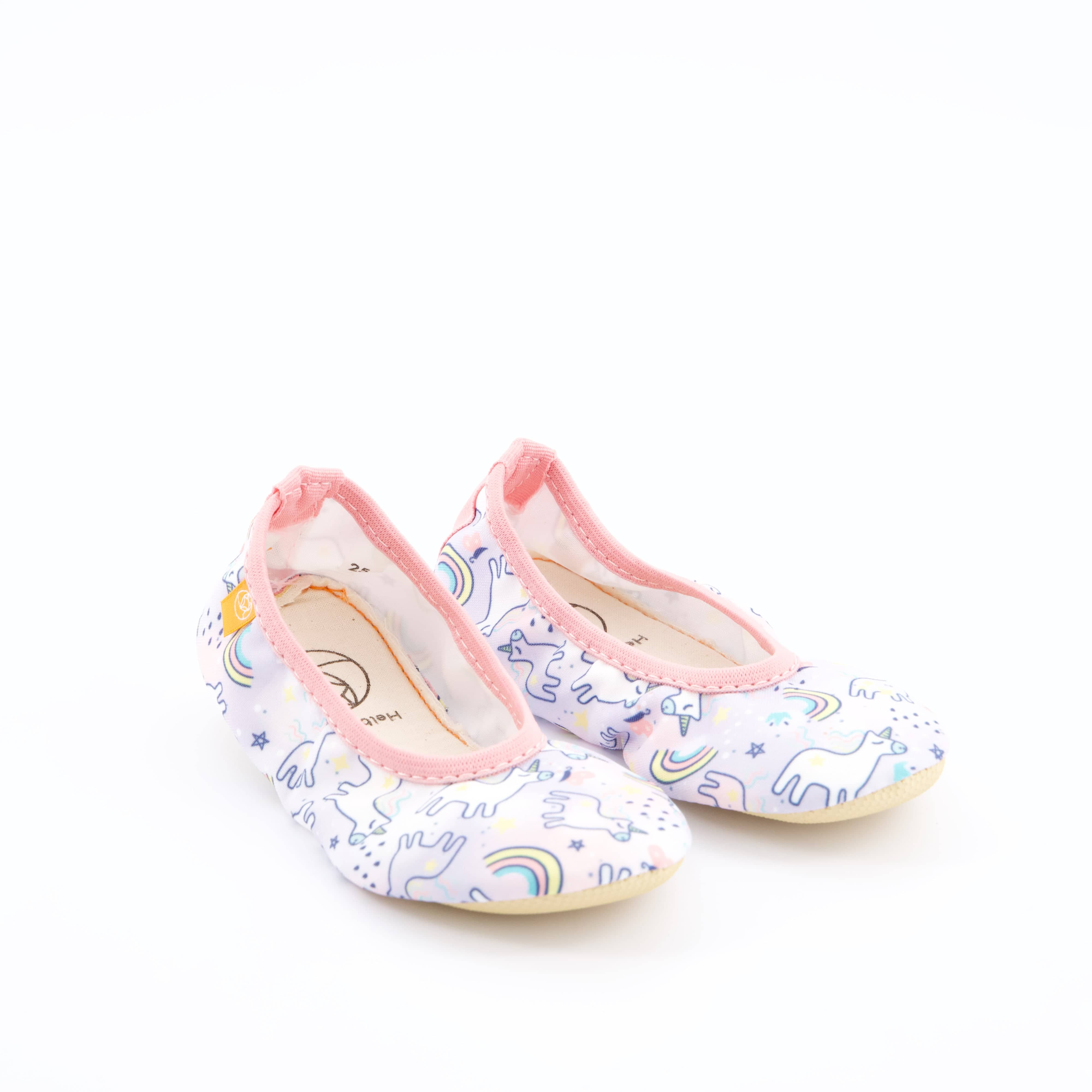 Helbie Mädchenschuhe - Hausschuh, Hausschuh Happy Rainbow