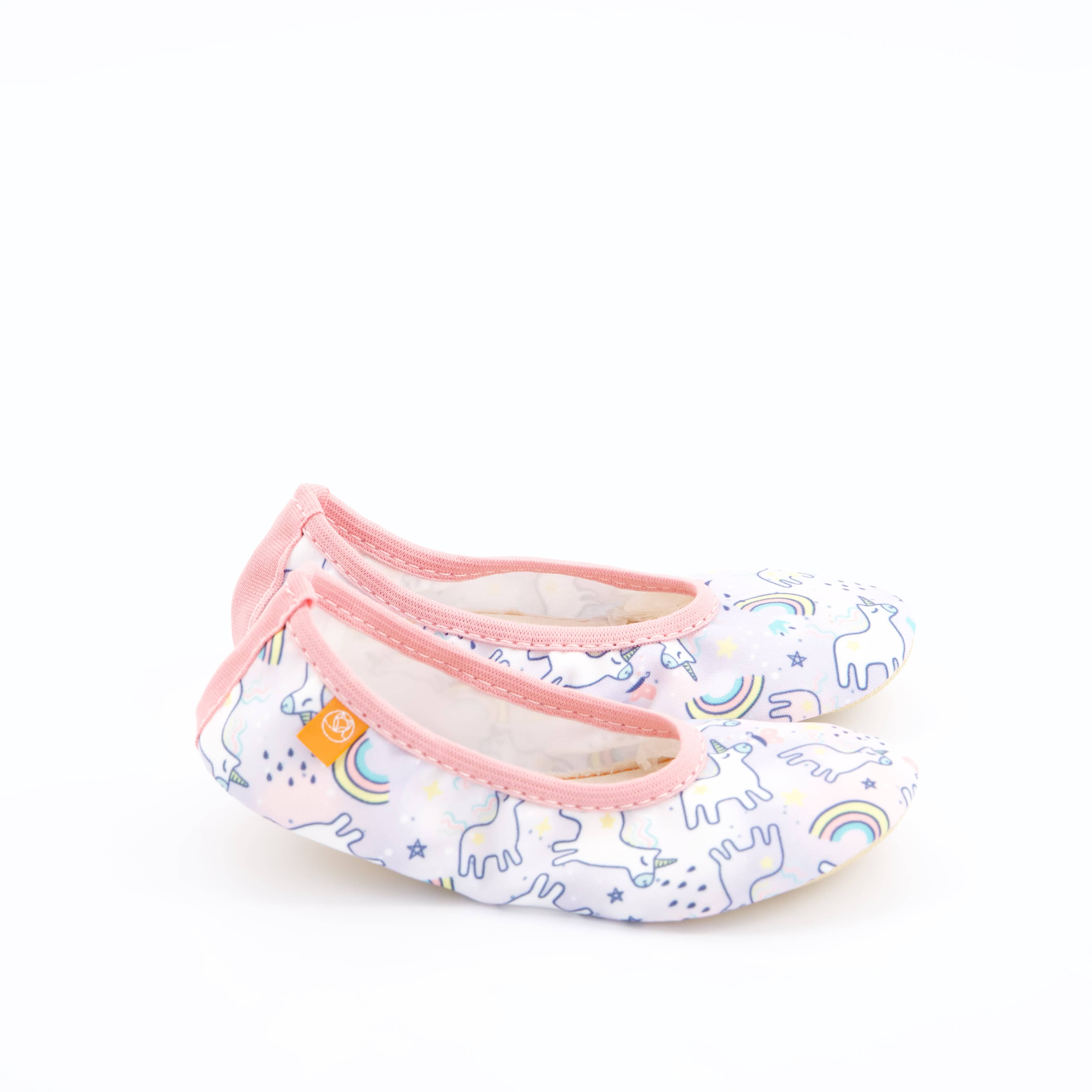 Helbie Mädchenschuhe - Hausschuh, Hausschuh Happy Rainbow