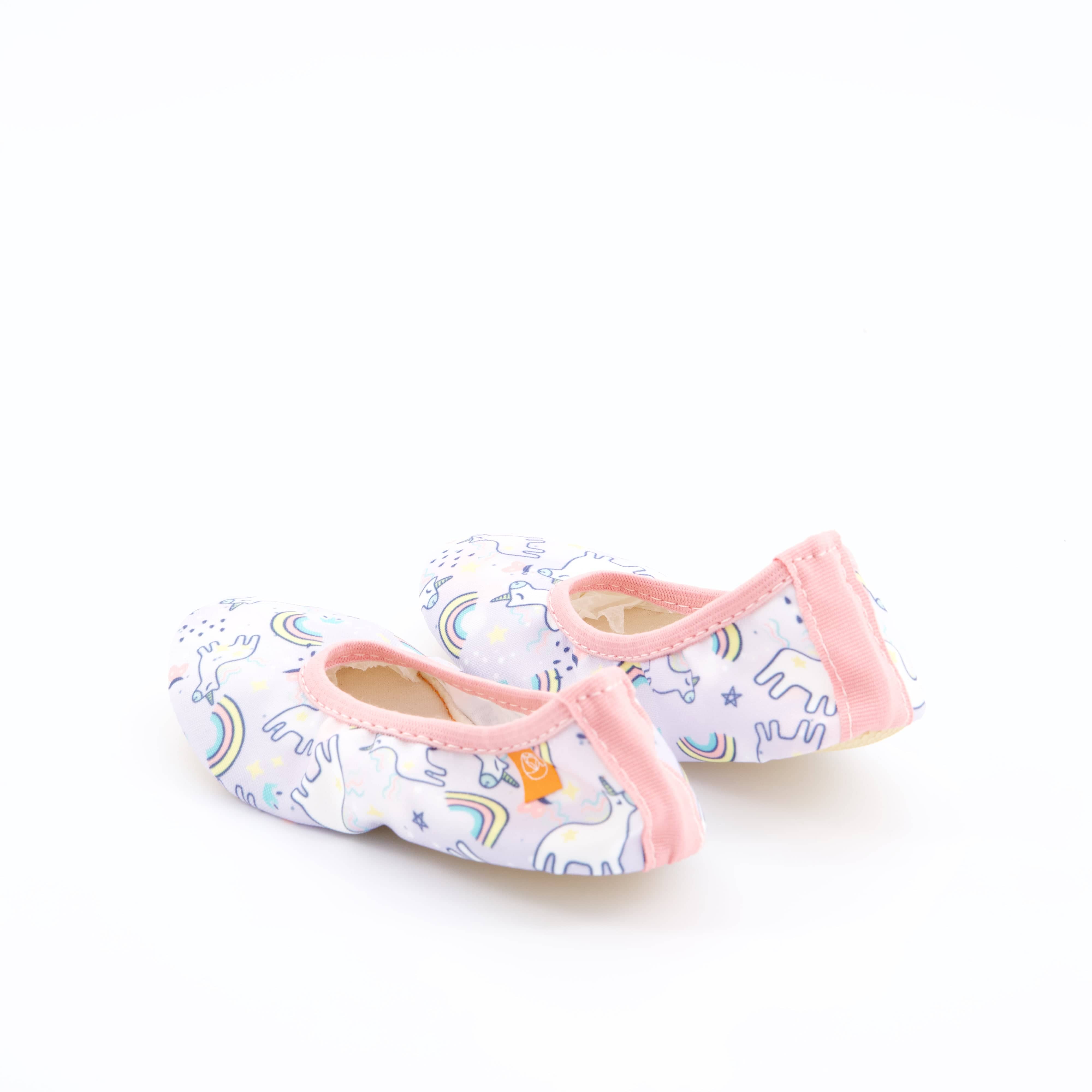 Helbie Mädchenschuhe - Hausschuh, Hausschuh Happy Rainbow