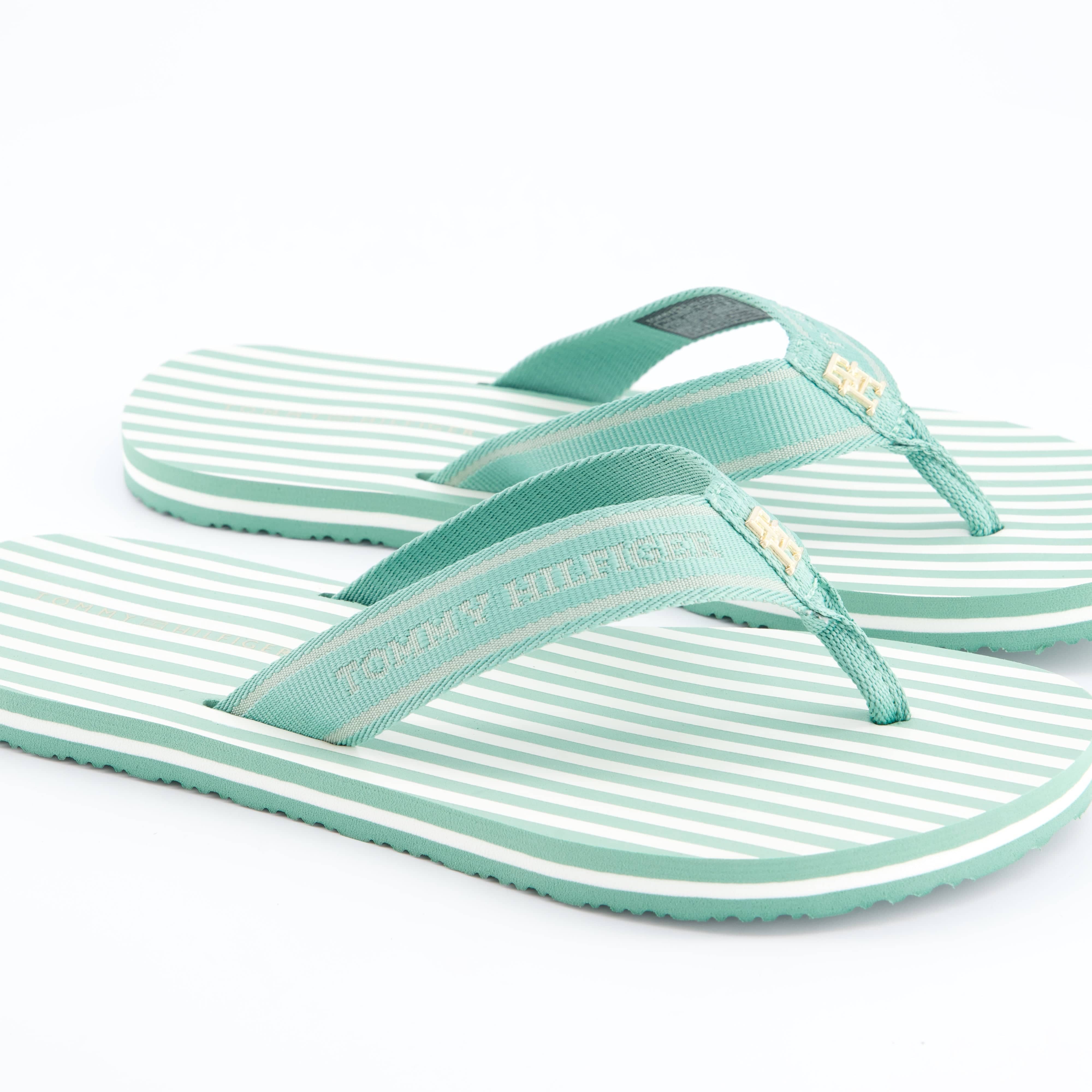 HILFIGER Damenschuhe - Pantoffel Pantoffel Stripes Beach Sandal