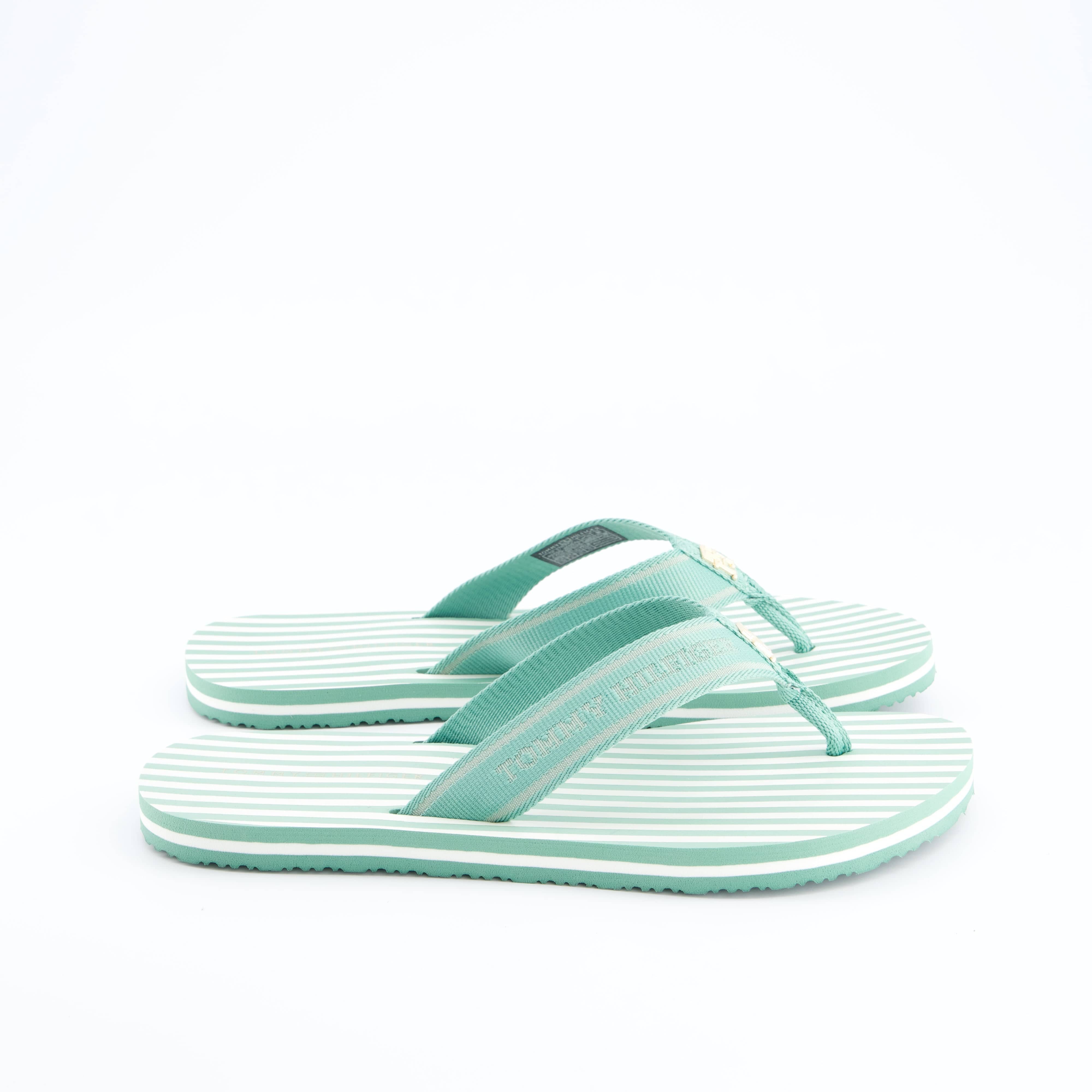 HILFIGER Damenschuhe - Pantoffel Pantoffel Stripes Beach Sandal