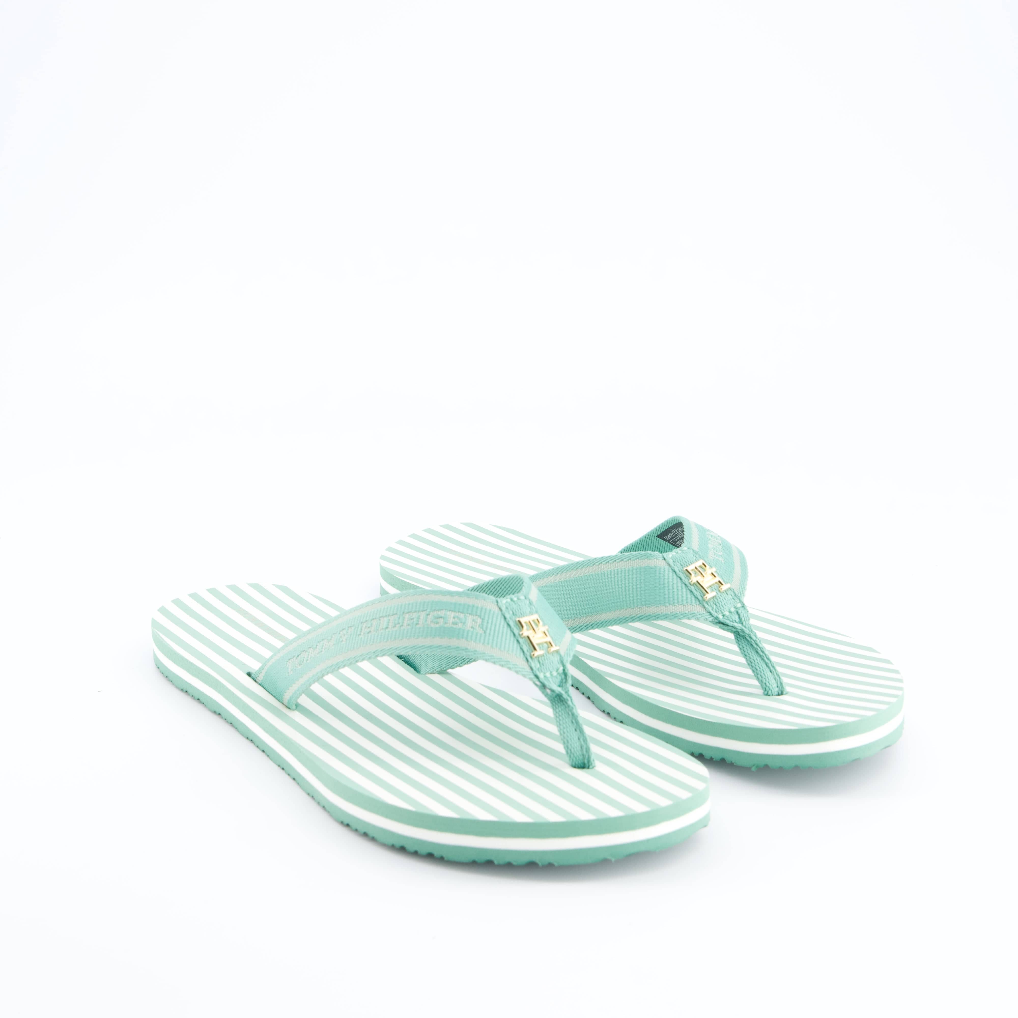 HILFIGER Damenschuhe - Pantoffel Pantoffel Stripes Beach Sandal