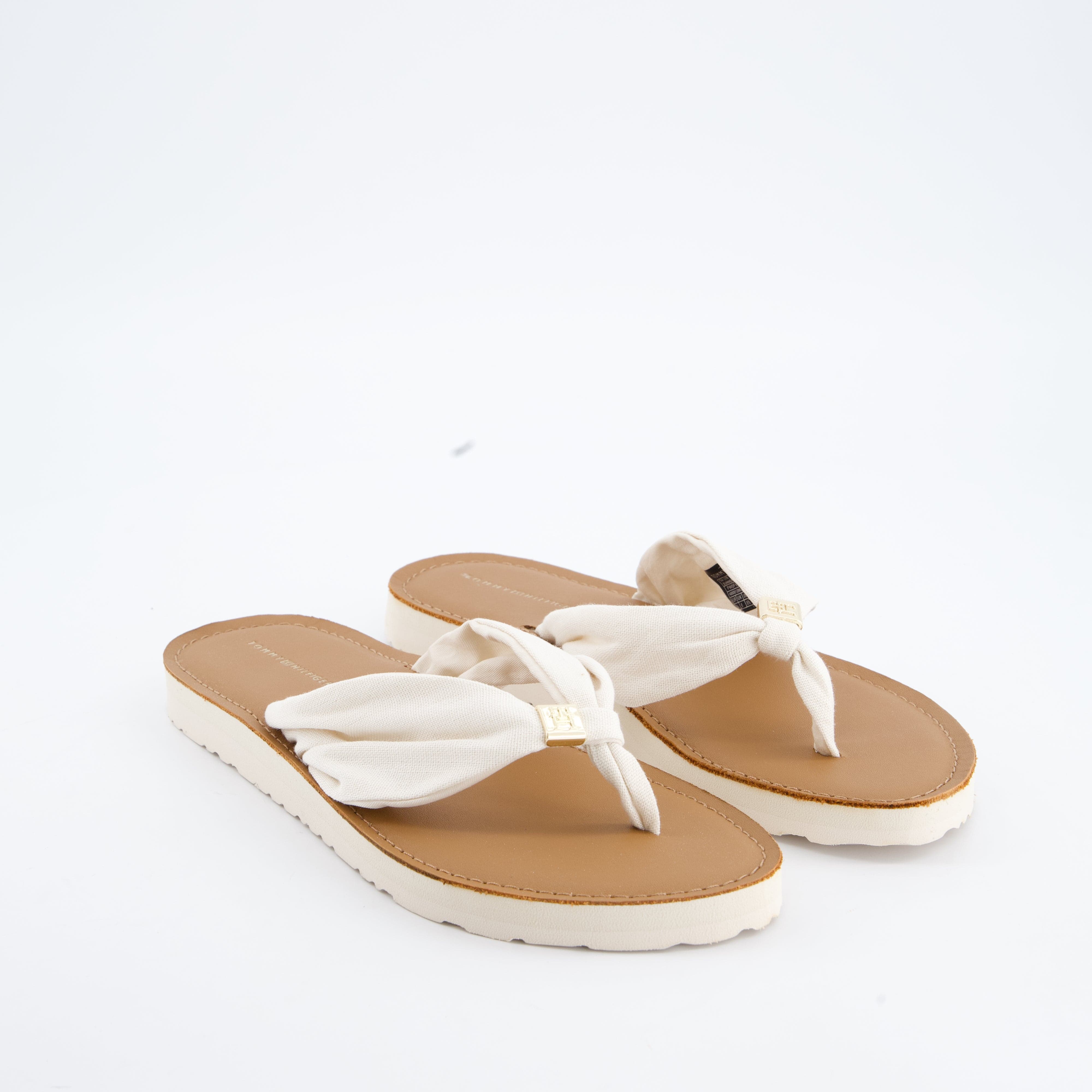 HILFIGER Damenschuhe - Pantoffel Pantoffel TH LTR FOOTBED SUMMER SANDAL
