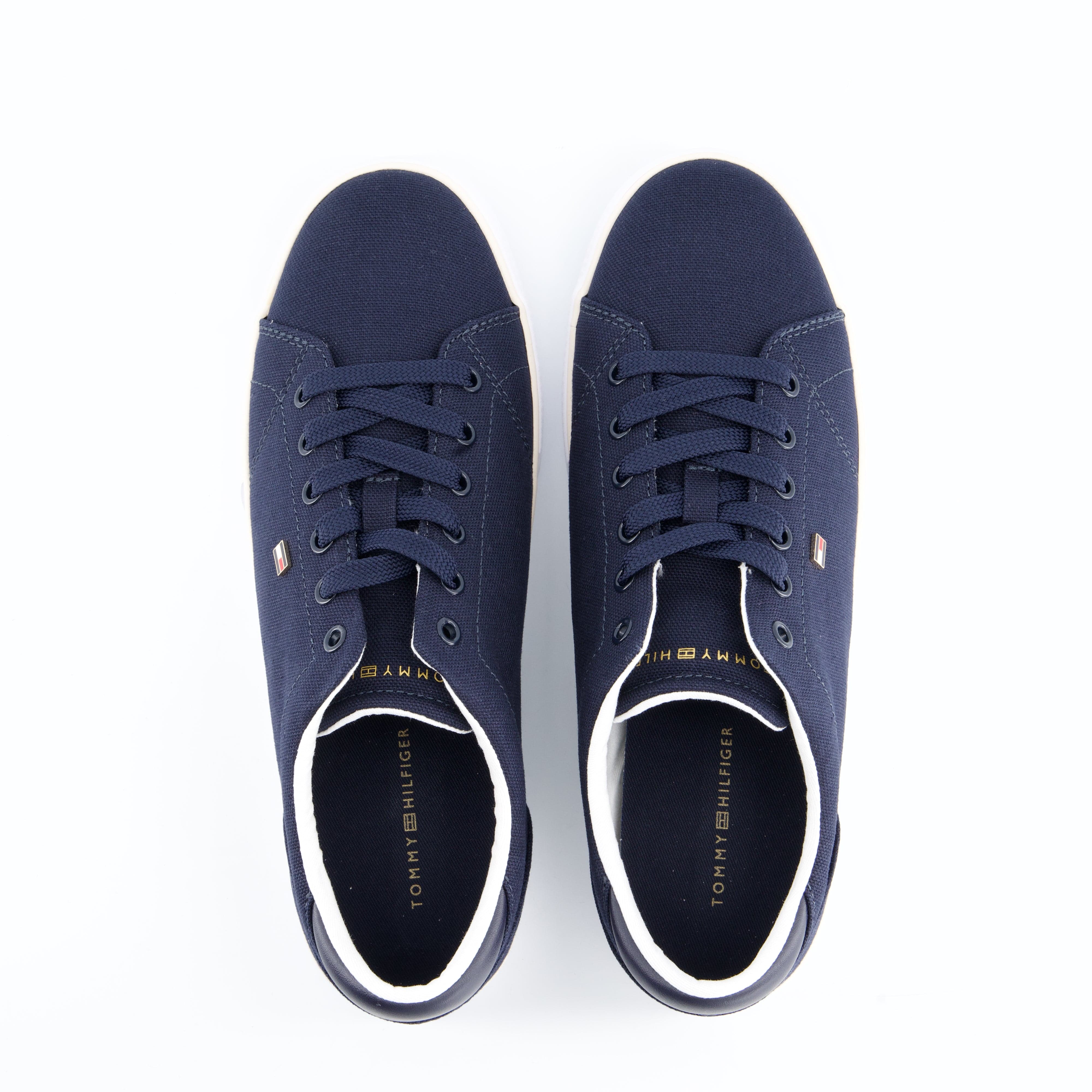 HILFIGER Damenschuhe - Schnürschuhe Schnürschuhe TH LOW PROFILE VULC CANVAS