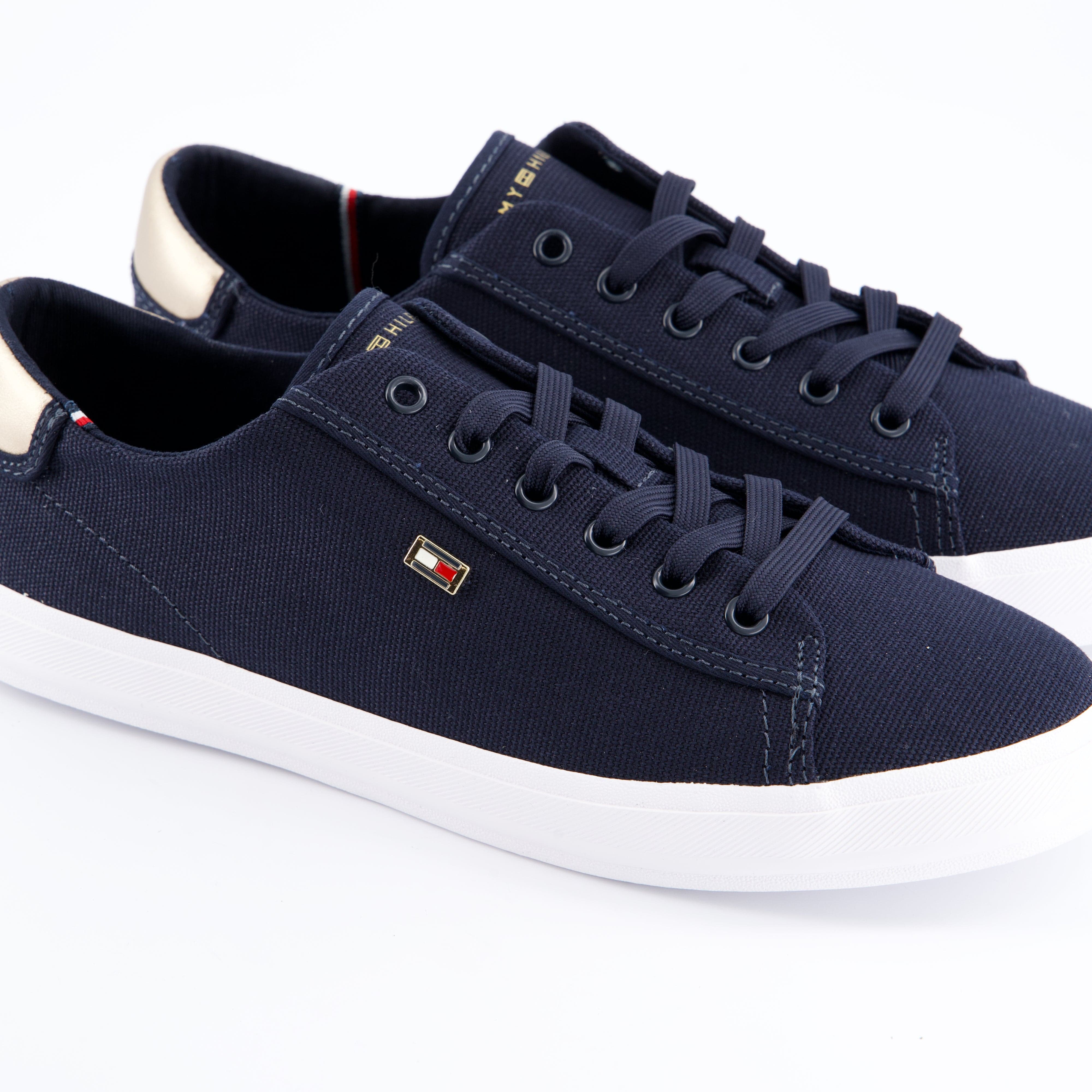 HILFIGER Damenschuhe - Schnürschuhe Schnürschuhe Vulc Canvas lace up Sneaker