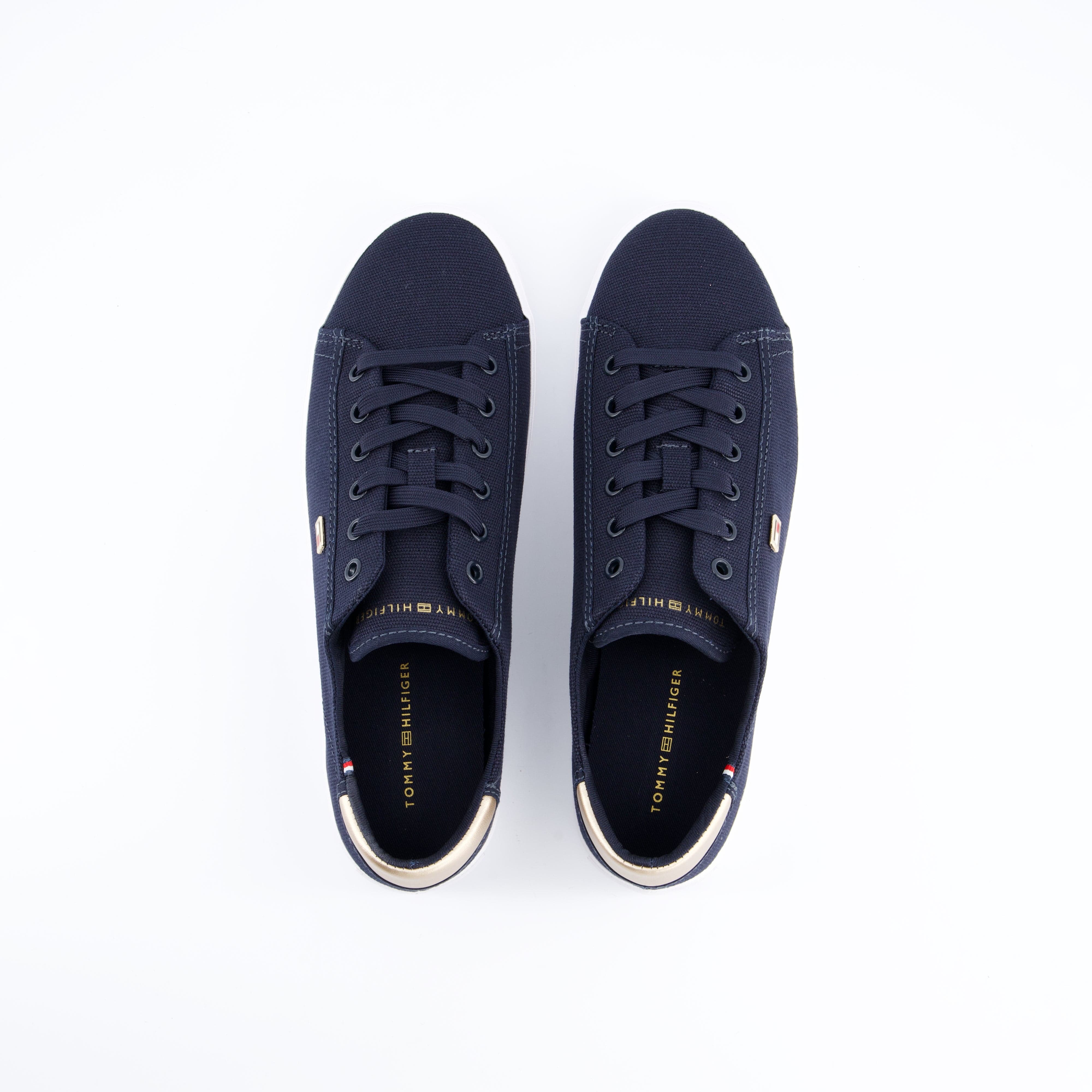 HILFIGER Damenschuhe - Schnürschuhe Schnürschuhe Vulc Canvas lace up Sneaker