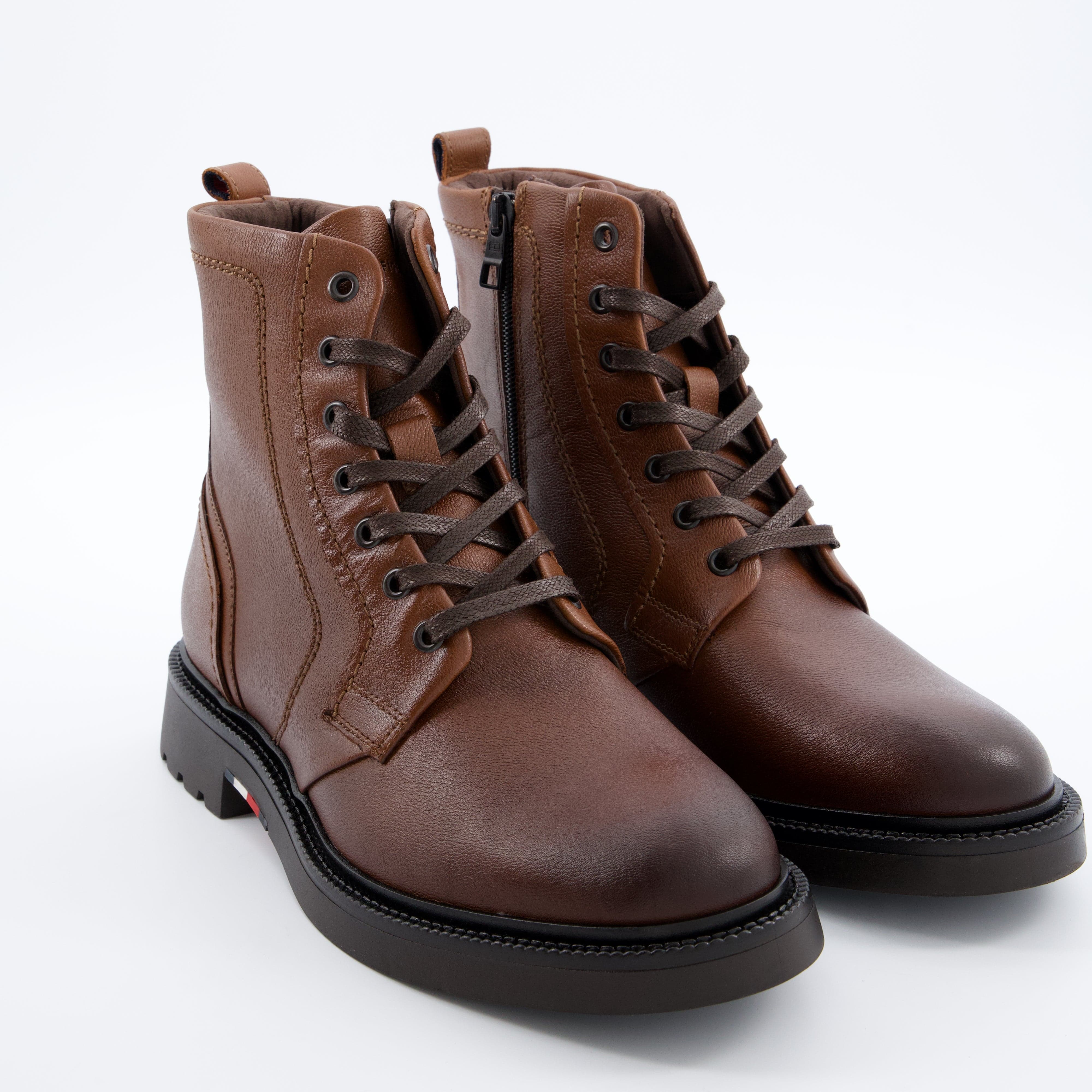 HILFIGER Herrenschuh - Schnürboot, Schnürboot Comfort lwt lth Boot